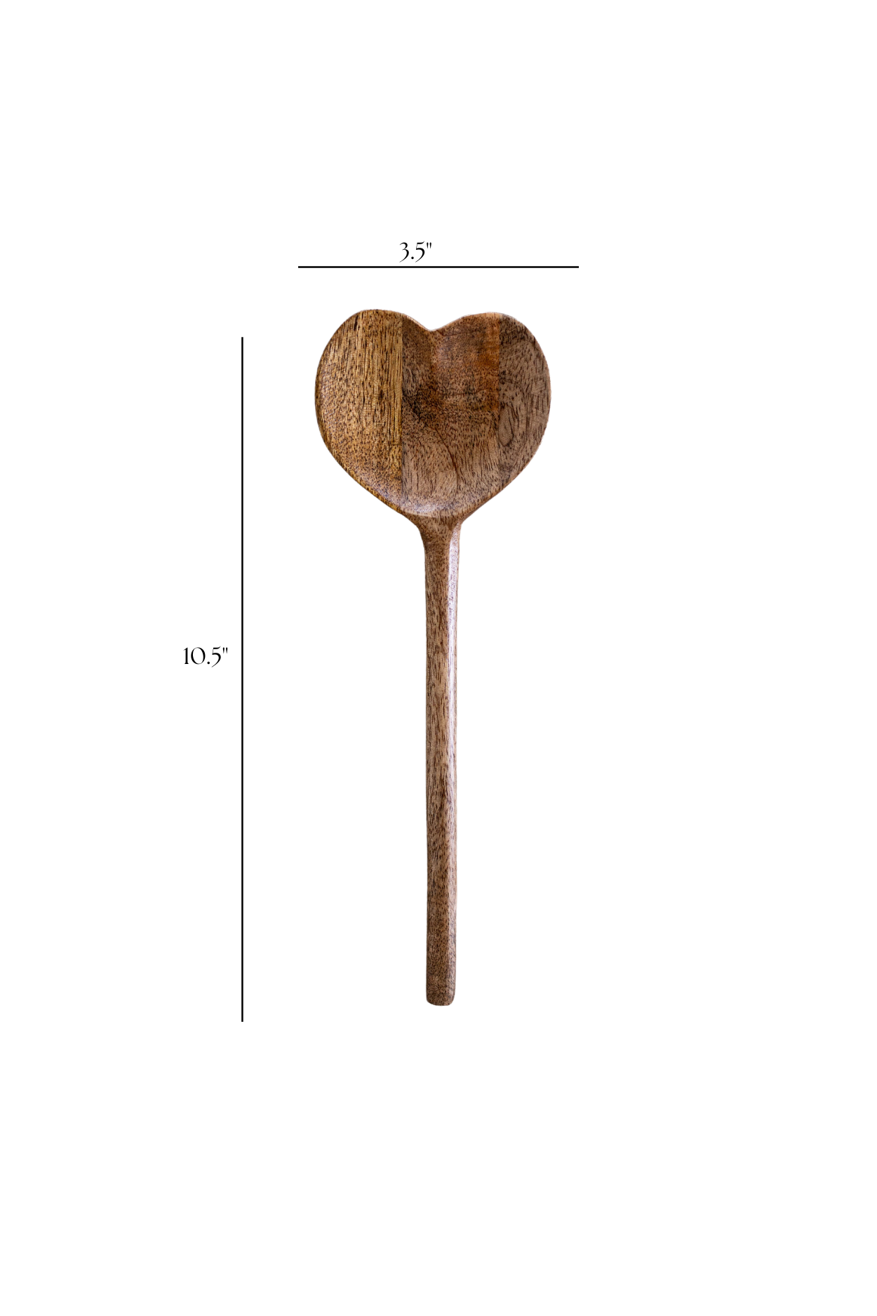 Heart Shaped Mango Wood Spoon | By Luxe B Co.