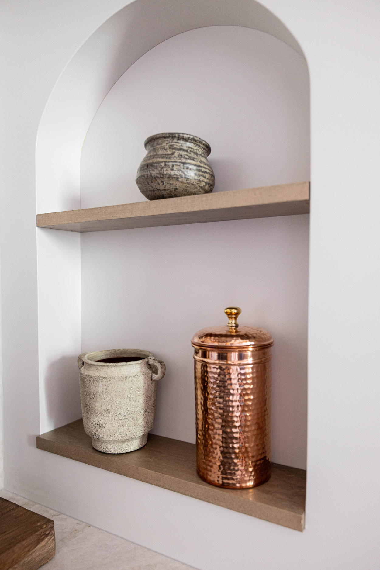 Copper Hammered Canister - Luxe B Co