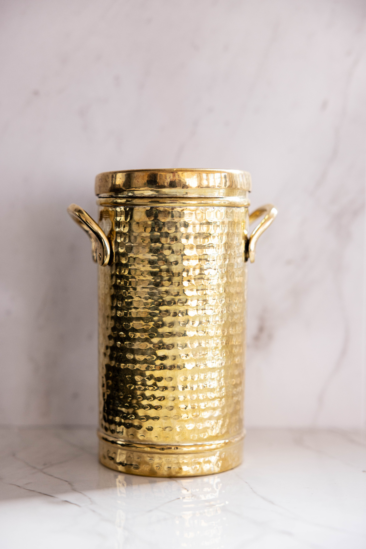 Gold Hammered Canister | By Luxe B Co.