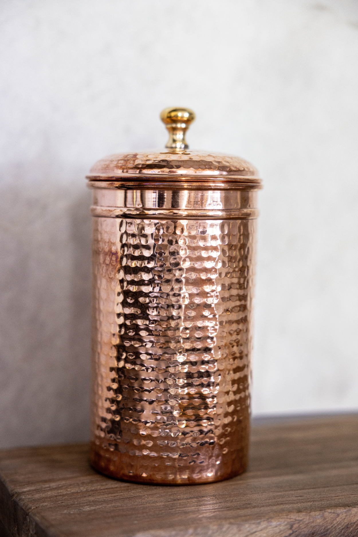 Copper Hammered Canister - Luxe B Co