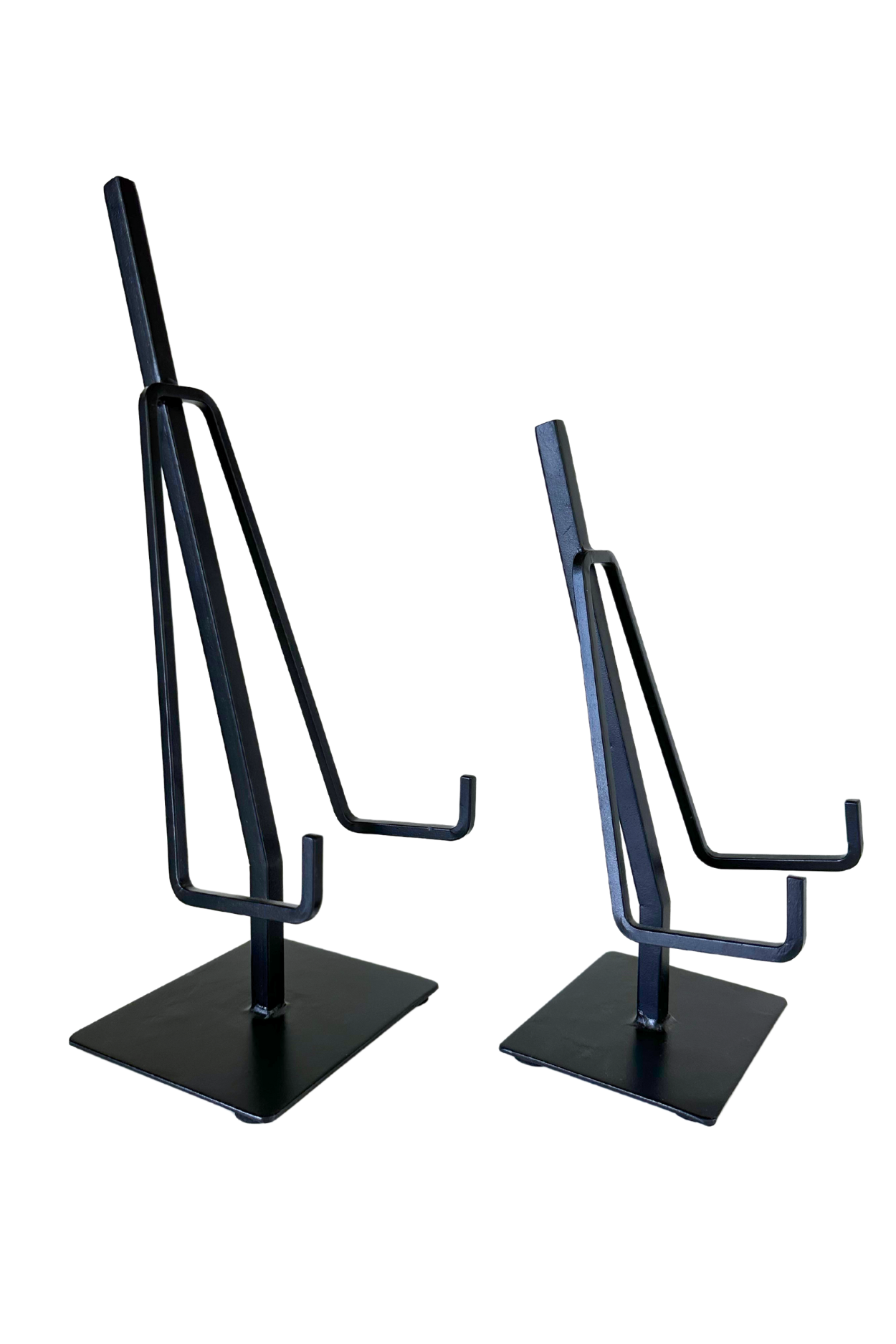 Dual Arm Black Iron Easel | By Luxe B Co.
