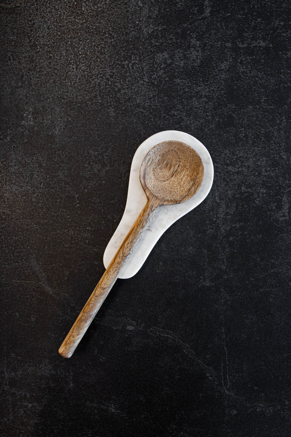 Hand Cut Marble Spoon Rest - Luxe B Co