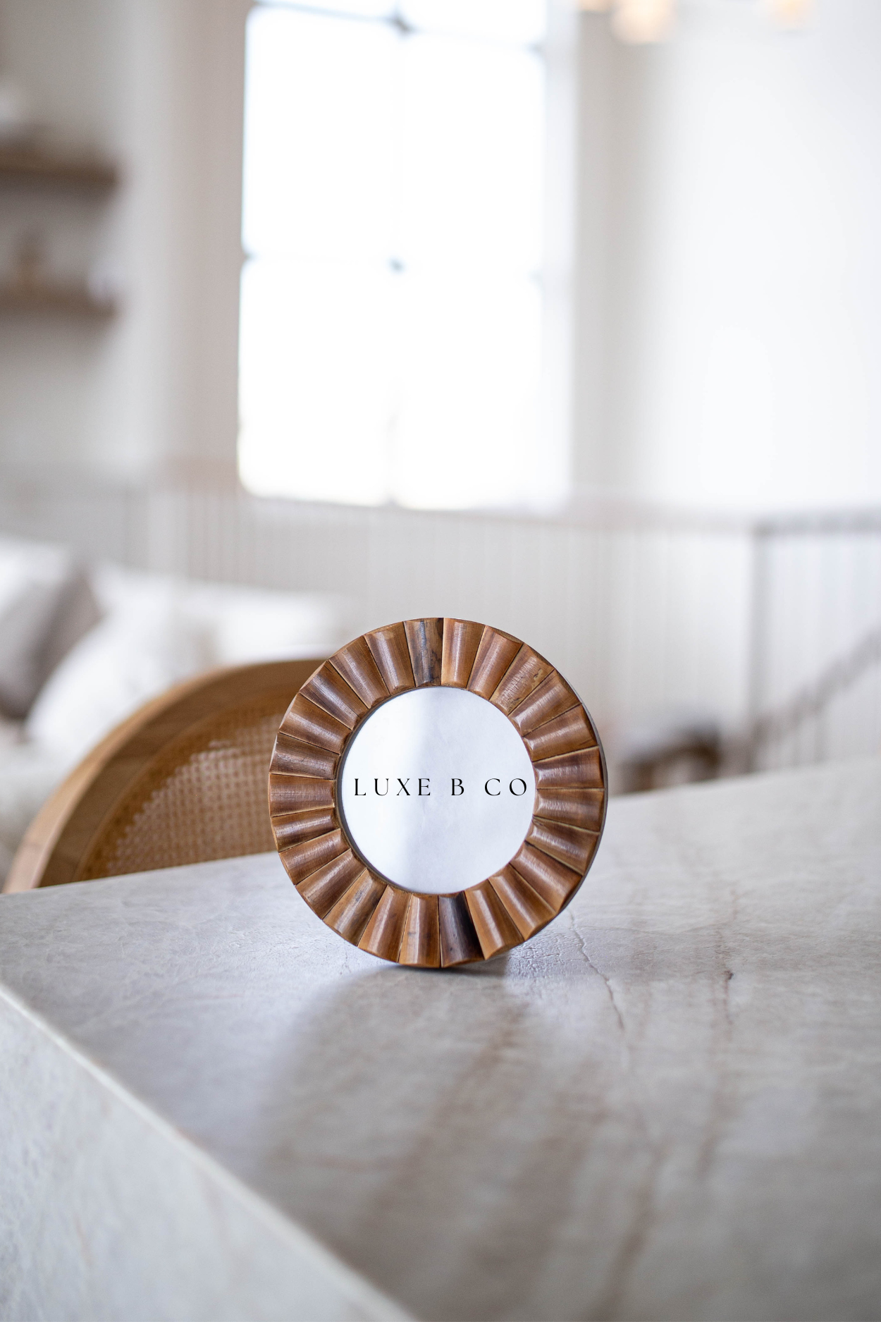 Cane Disc Photo Frame | By Luxe B Co.