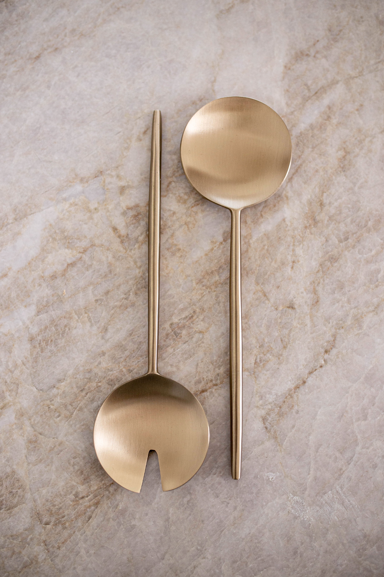 Stainless Steel Salad Servers | By Luxe B Co. 