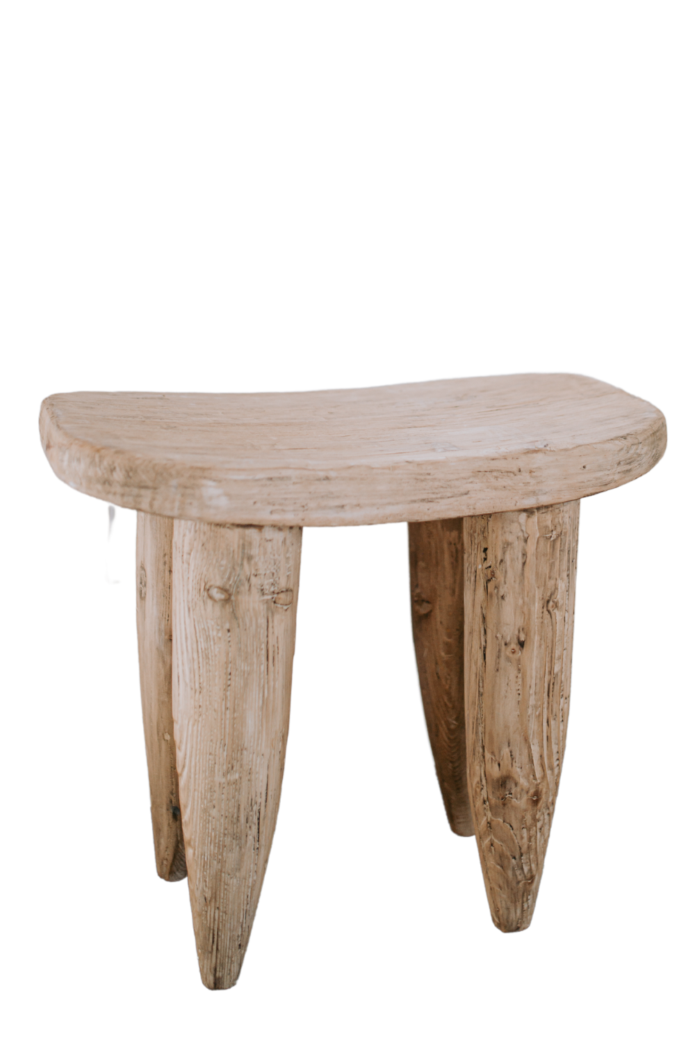 Senufo Stool Bench Natural Elm Large - Luxe B Co