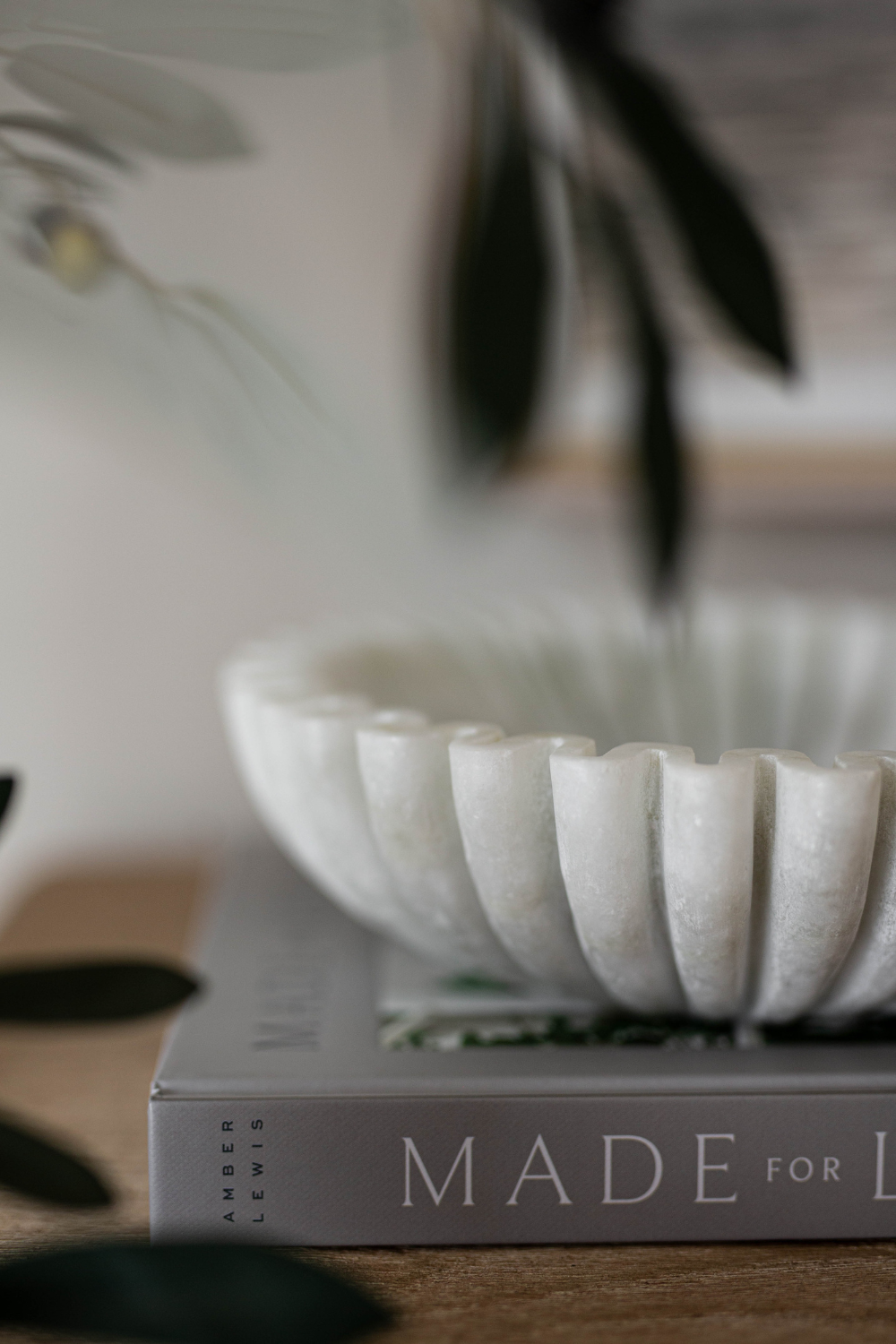 Marble Fluted Scalloped Bowls Medium - Luxe B Co