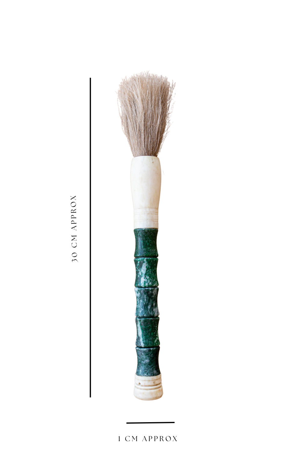 Natural Bone Calligraphy Paint Brush Vintage Turquoise - Luxe B Co