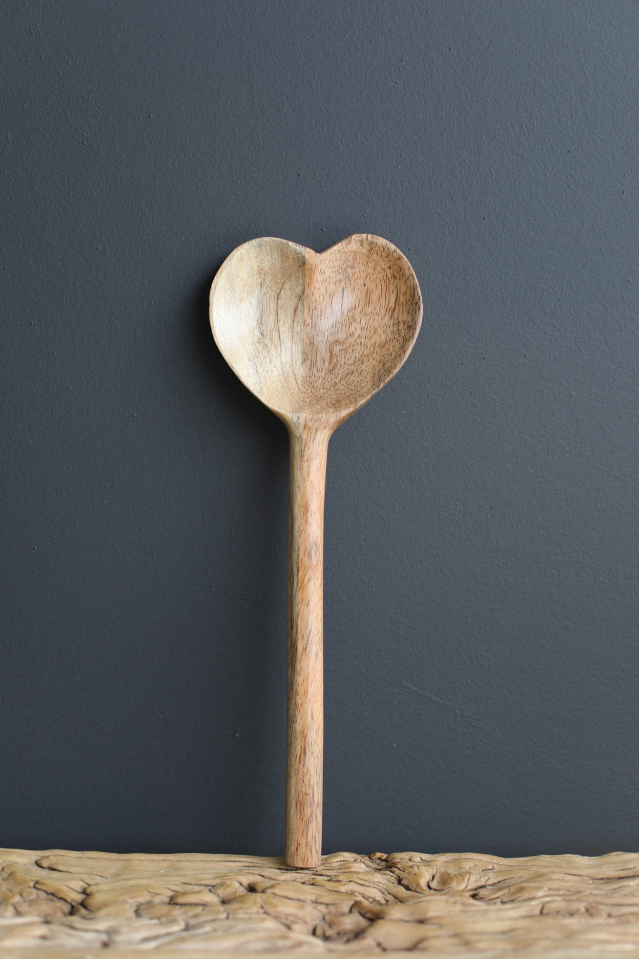 Heart Shaped Mango Wood Spoon - Luxe B Co