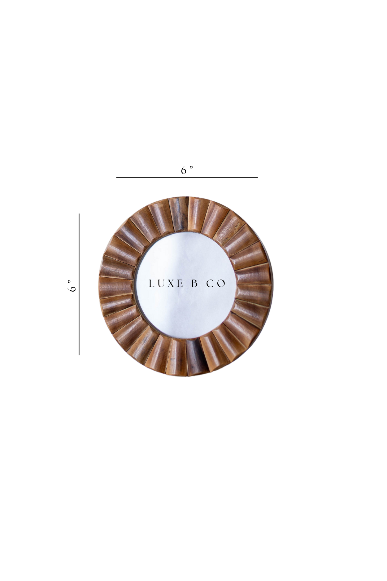 Cane Disc Photo Frame | By Luxe B Co.