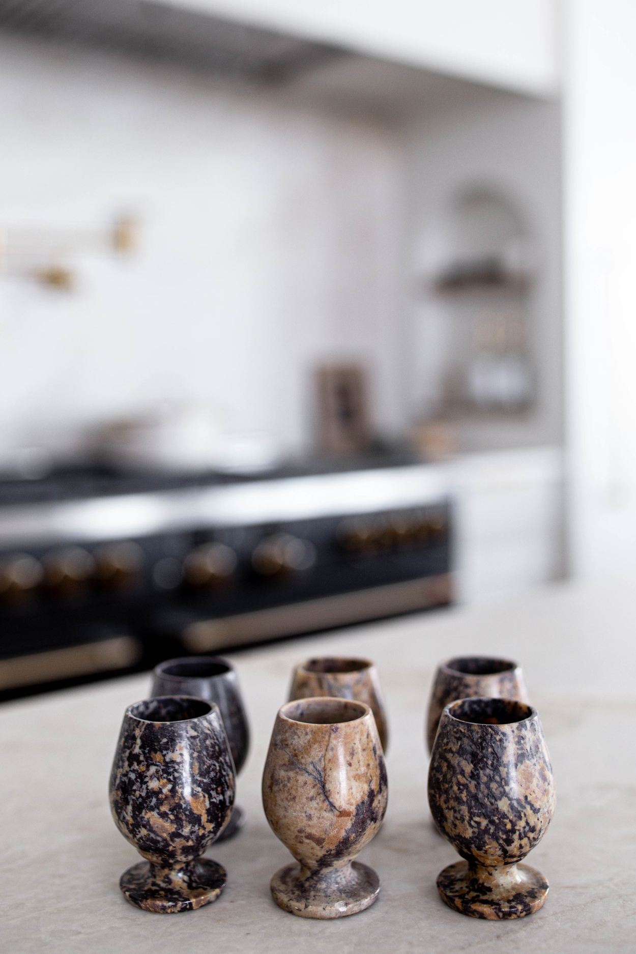 Brown Soapstone Shot Glasses | By Luxe B Co. 