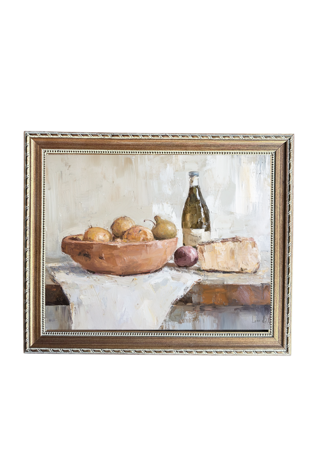 French Kitchen | French Country Brass Gold Framed Art