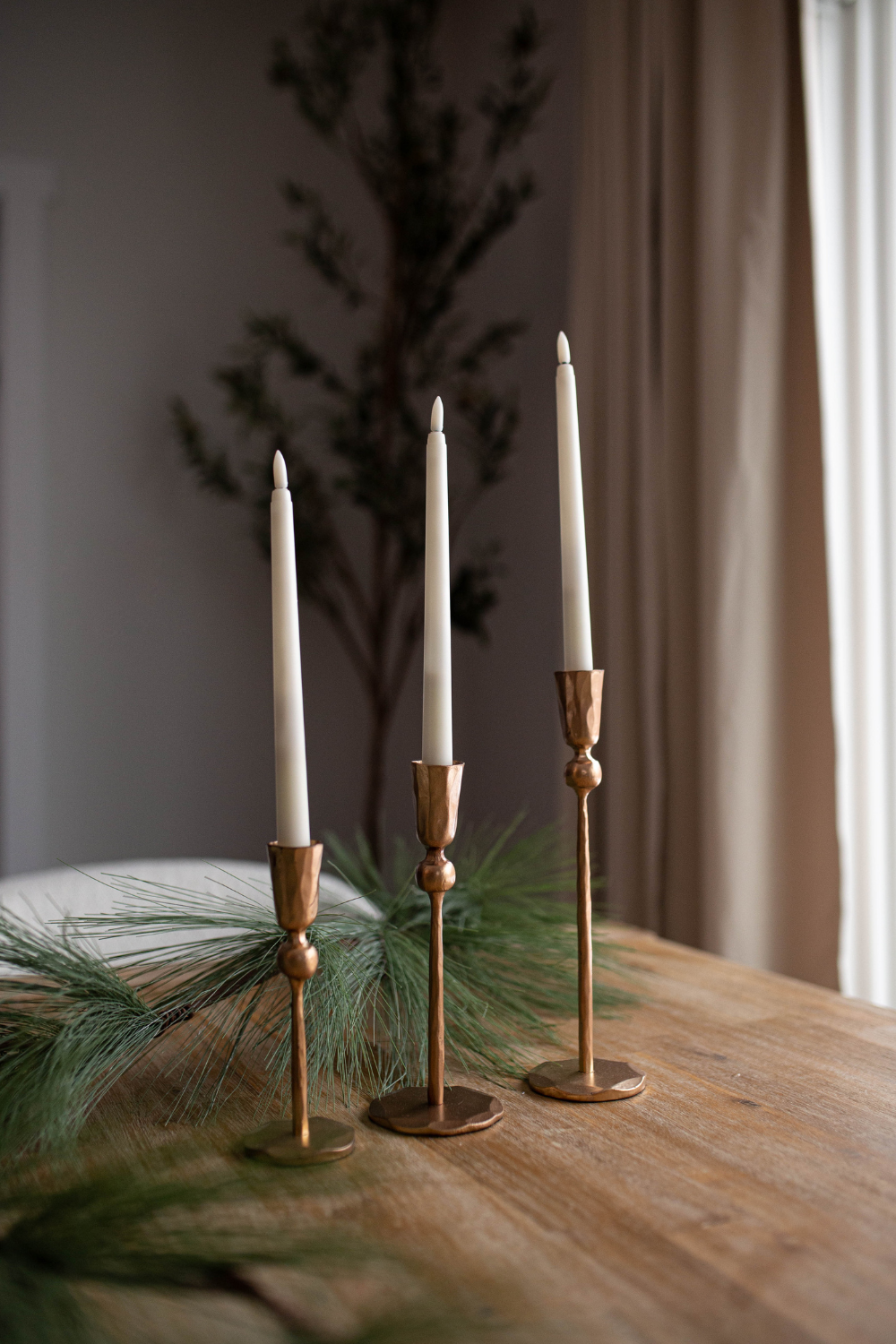 Gold Iron Candle Sticks - Luxe B Co