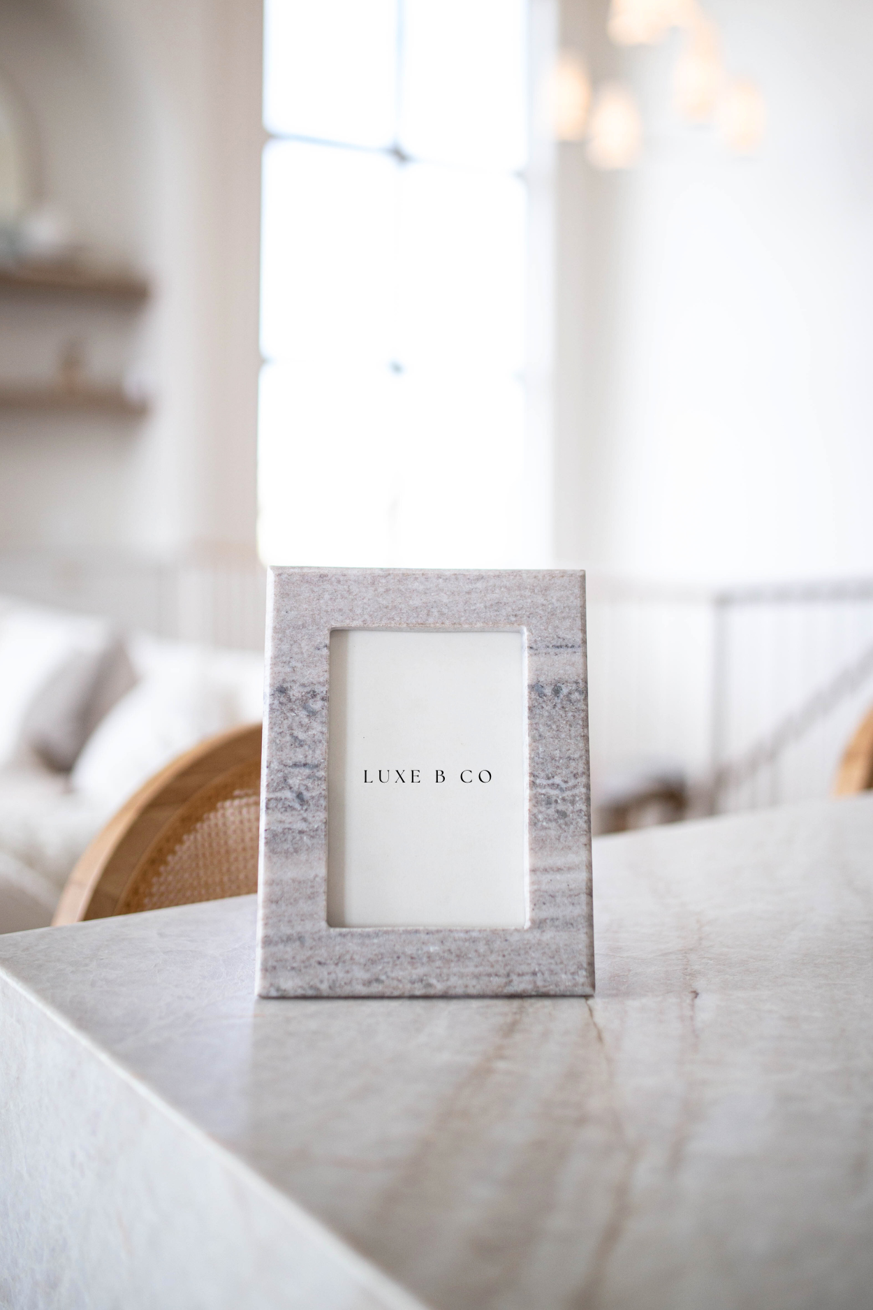 Beige Marble Photo Frame | By Luxe B Co.