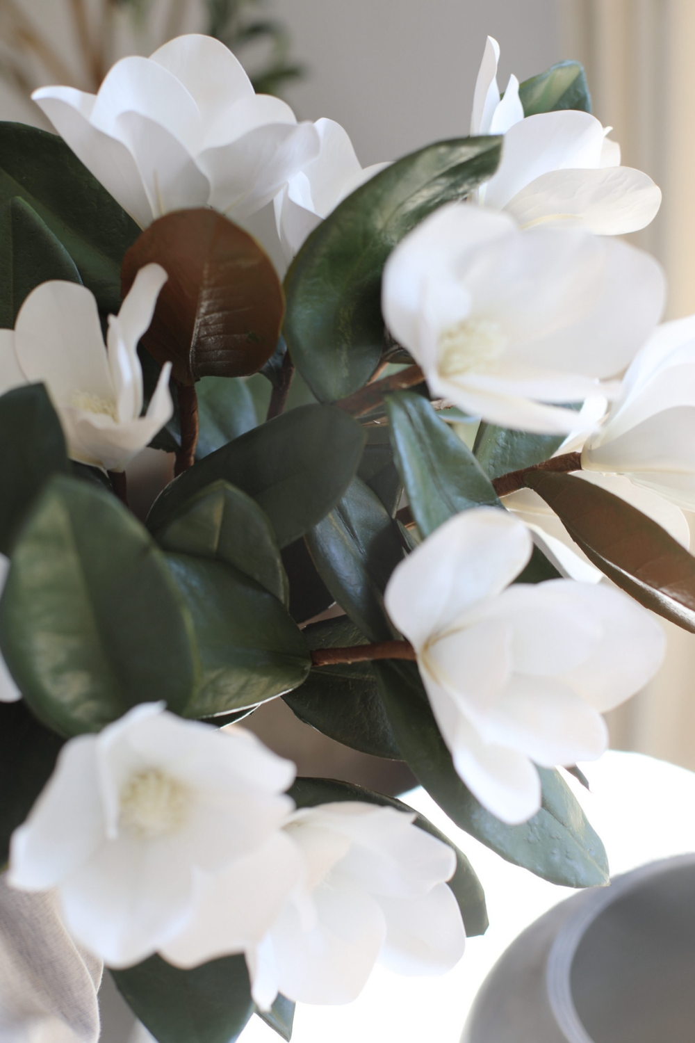 Magnolia Faux Flowers with Leaves - Luxe B Co