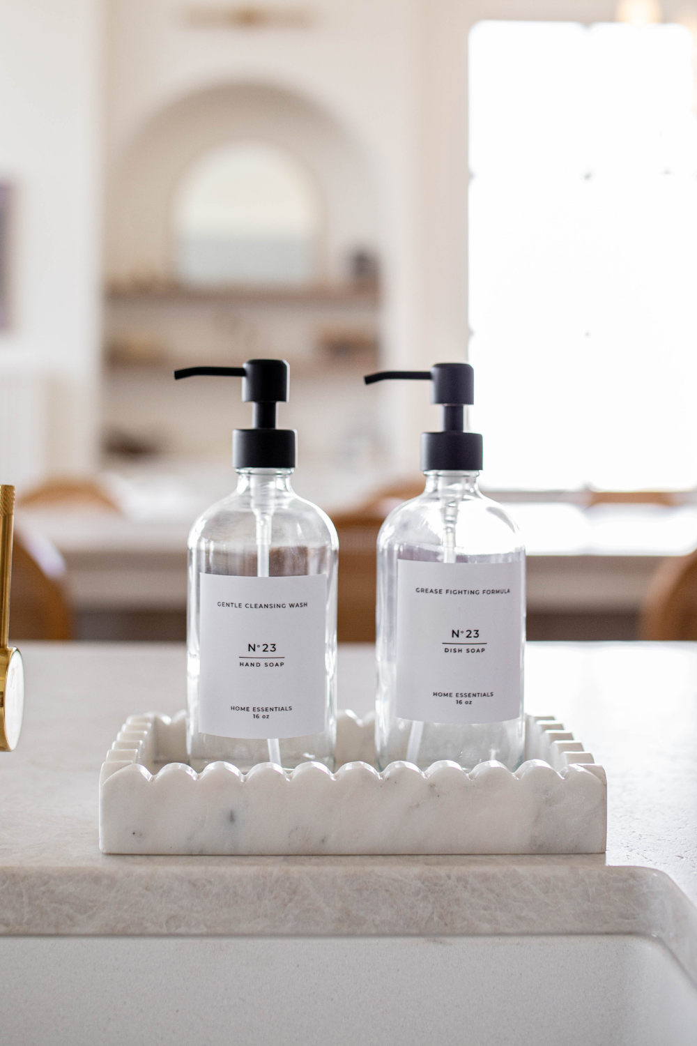 Soap Glass Clear Bottles - Luxe B Co