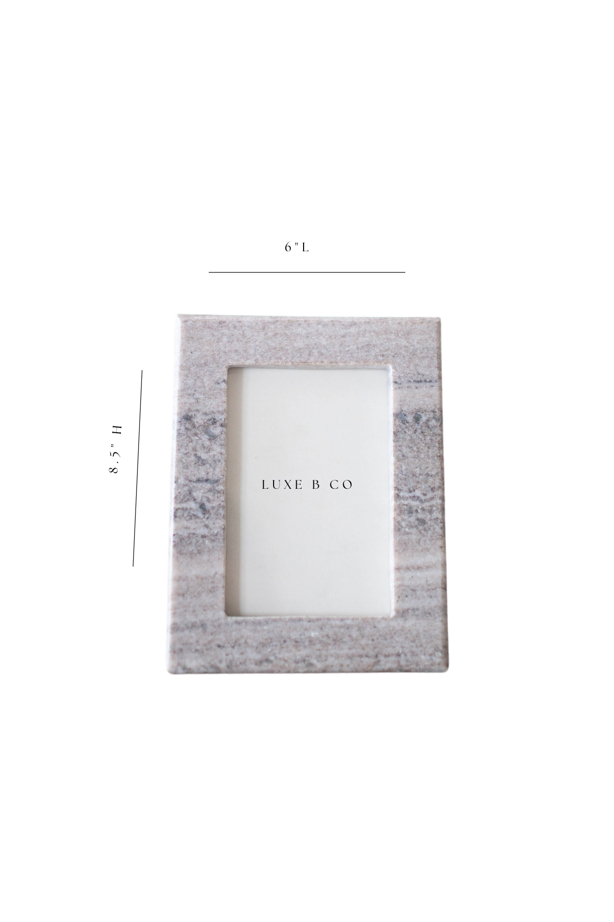 Beige Marble Photo Frame | By Luxe B Co.