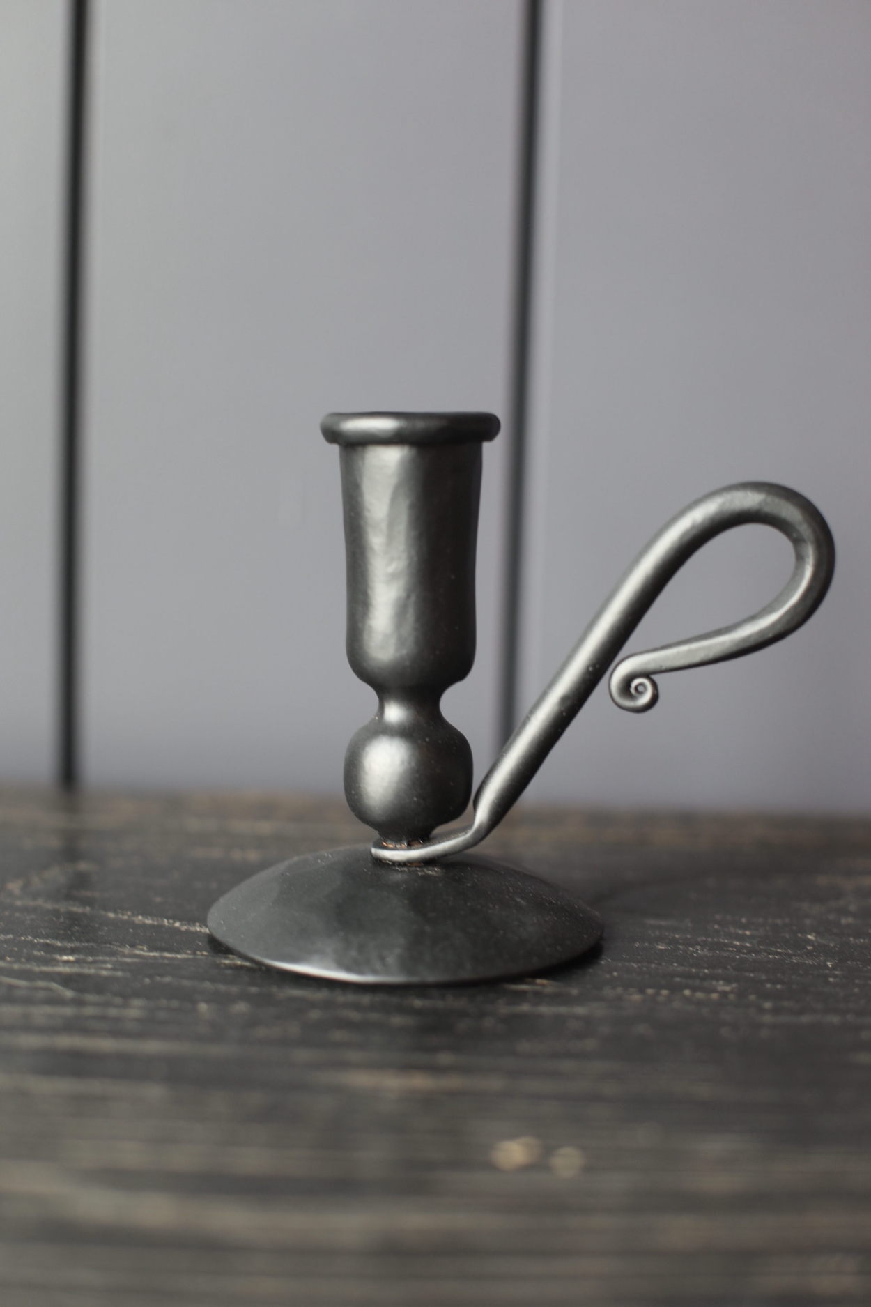 Antique Inspired Iron Black Candle Holder| By Luxe B Co