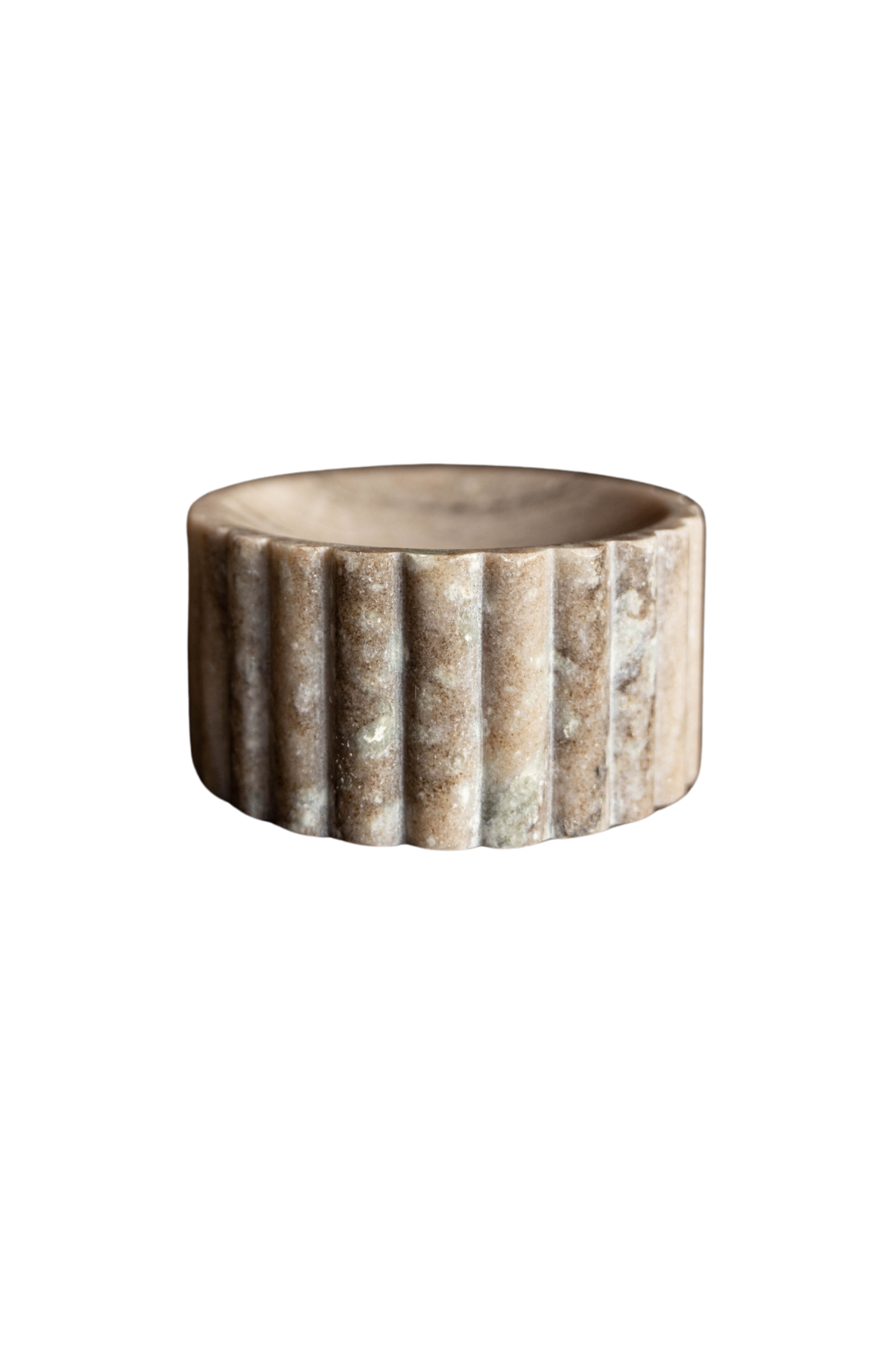 Beige Marble Fluted Soap Dish | By Luxe B Co.