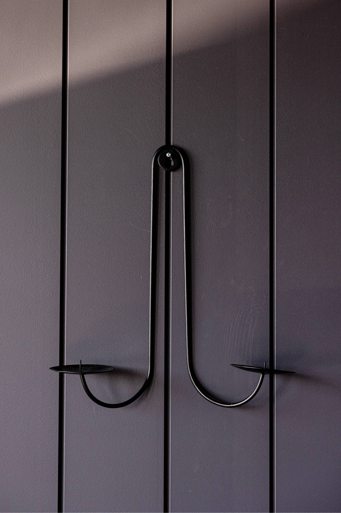 Black Iron Dual Wall Sconce | By Luxe B Co.