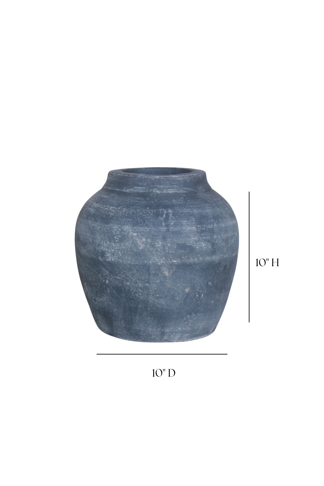 Leon Black Wash Round Pot | By Luxe B Co.