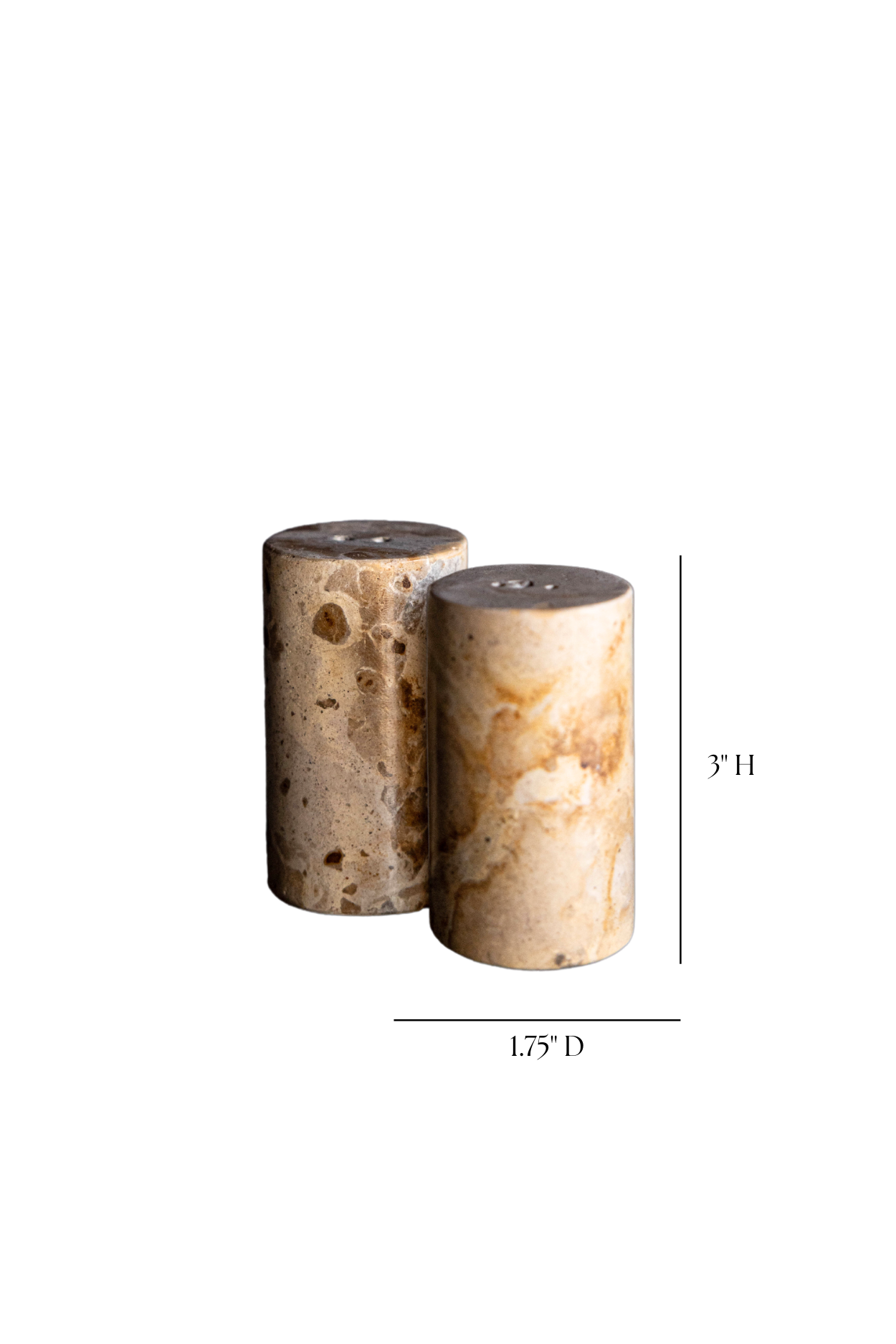 Chocolate Marble Salt & Pepper Shakers | By Luxe B Co.