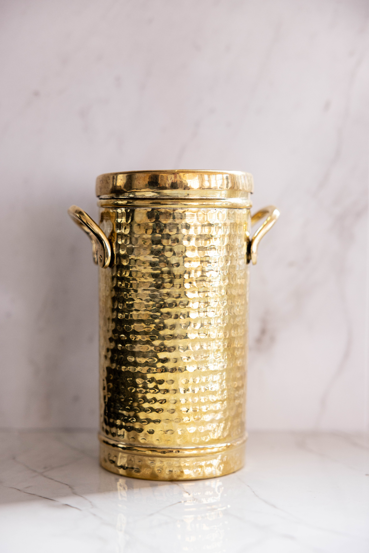 Gold Hammered Canister | By Luxe B Co. 