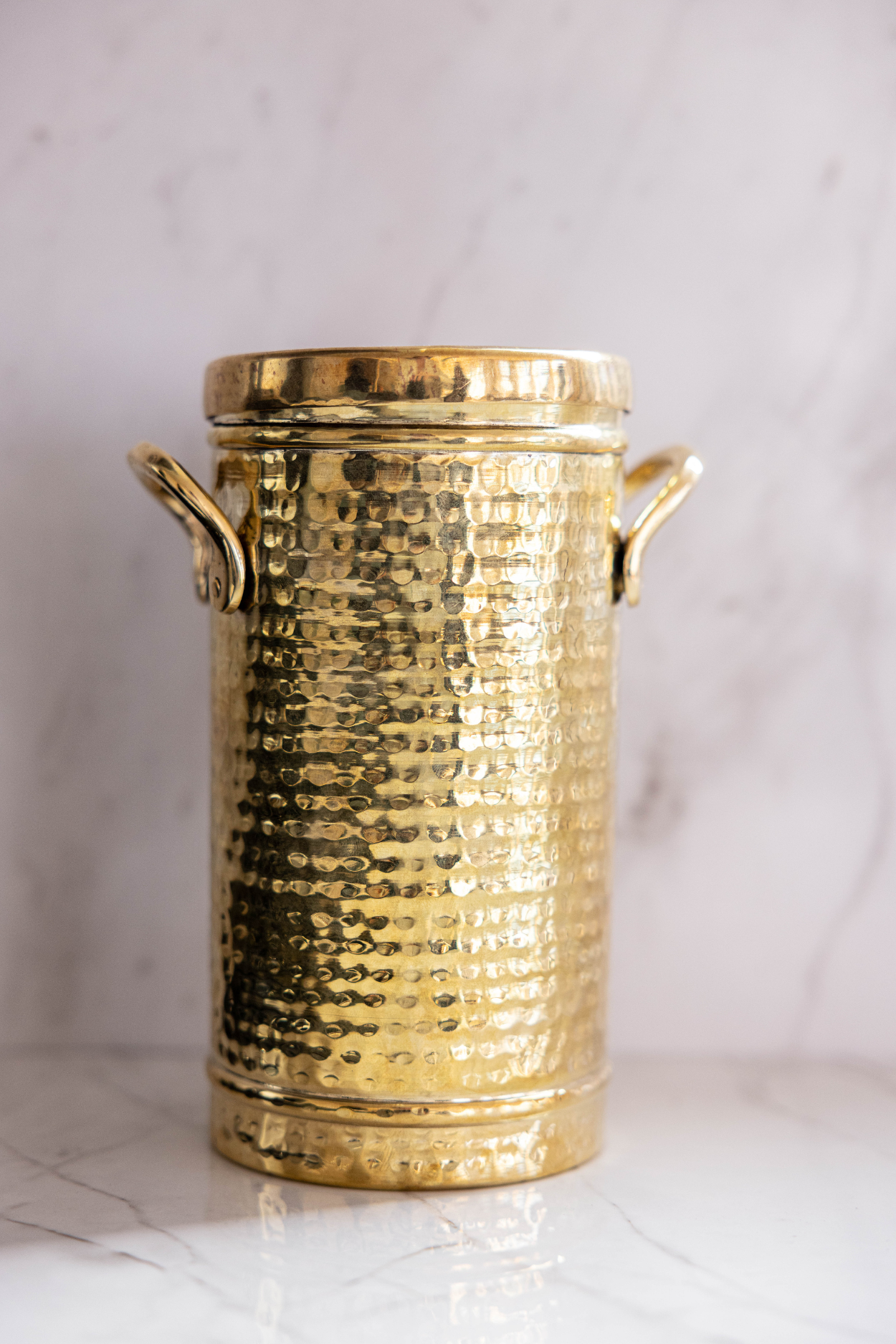 Gold Hammered Canister | By Luxe B Co. 