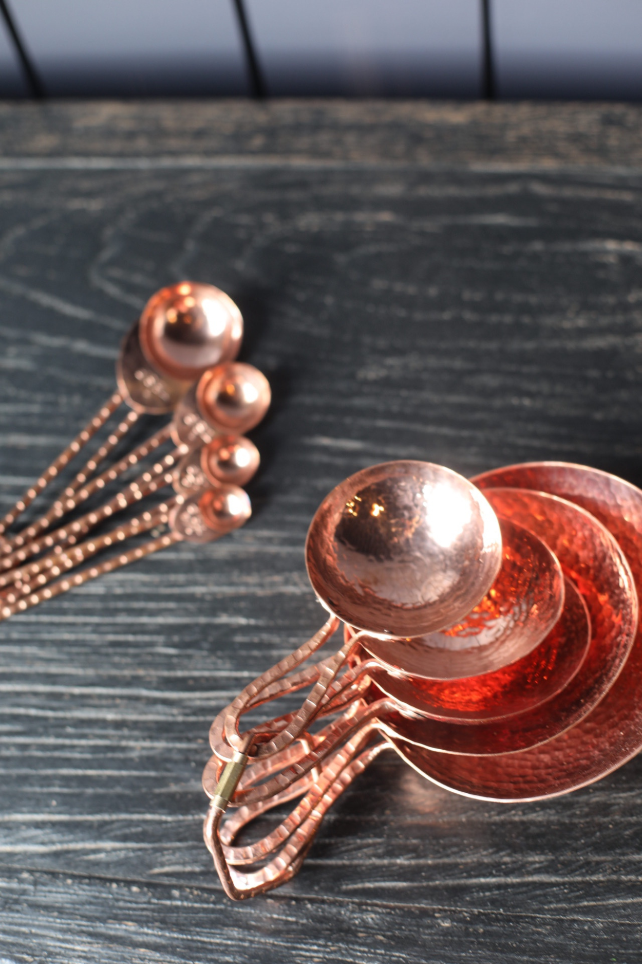 Copper Hammered Measuring Spoons | By Luxe B Co.