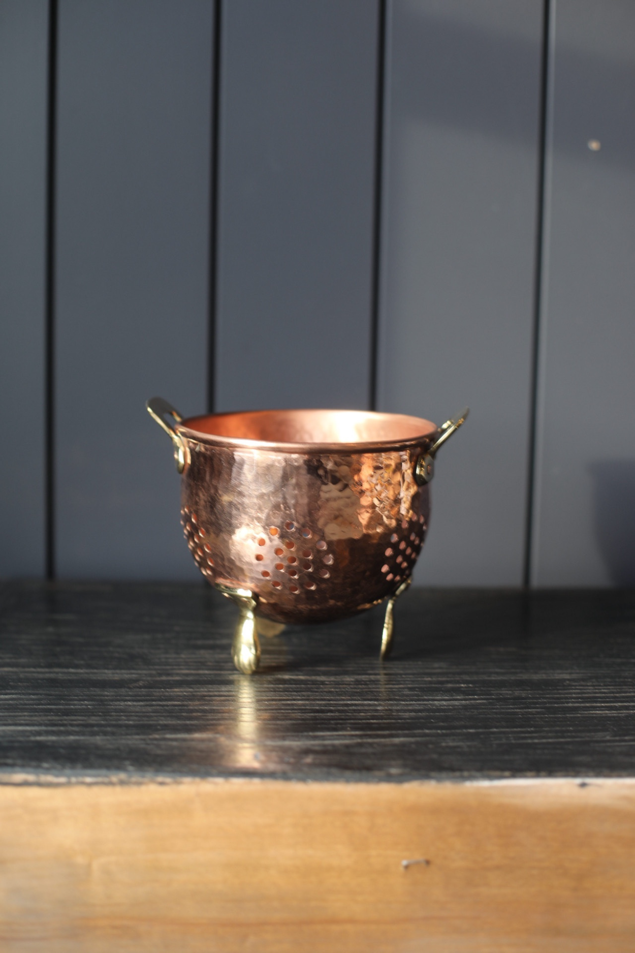 Copper Hammered Strainer | By Luxe B Co.