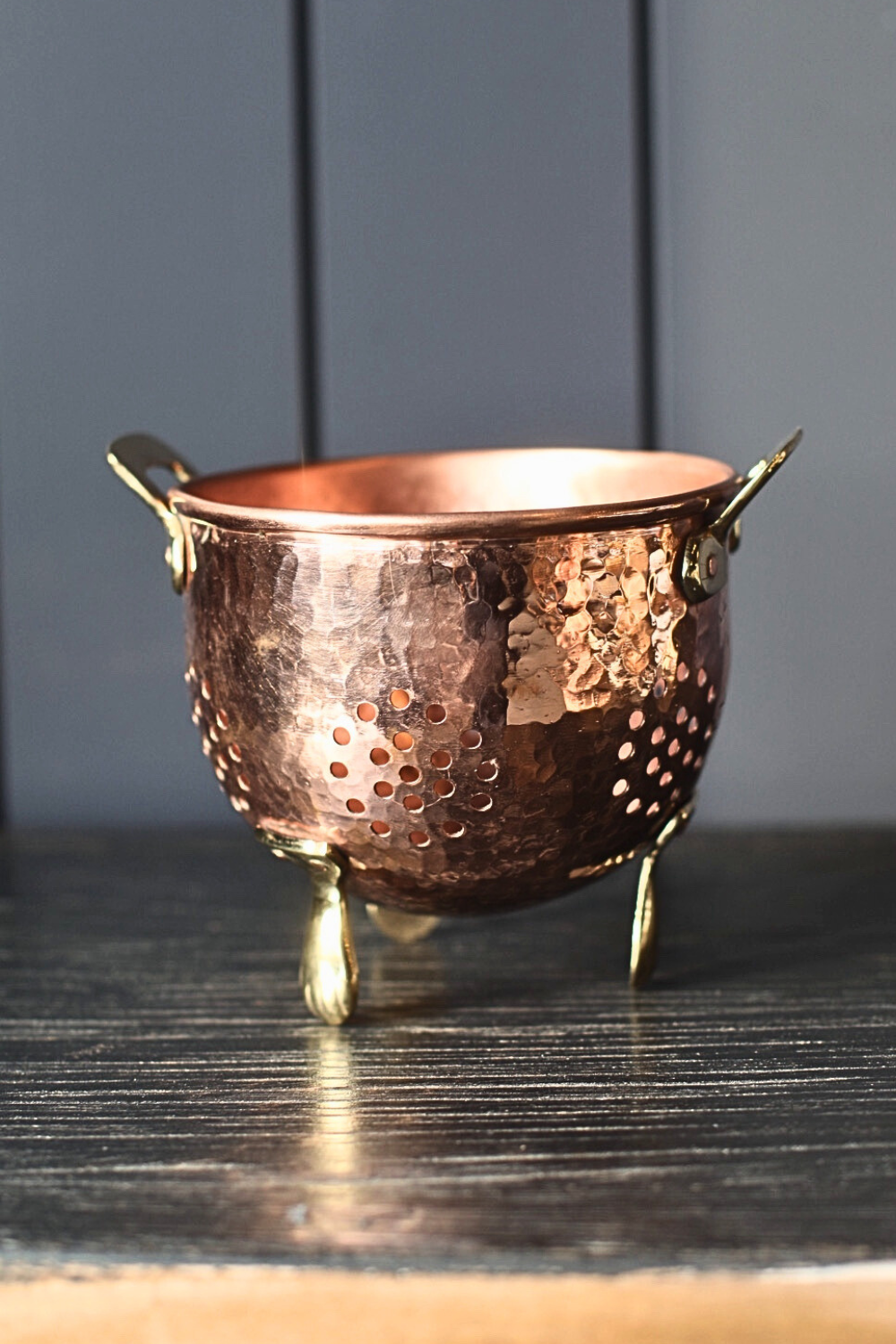 Copper Hammered Strainer | By Luxe B Co.