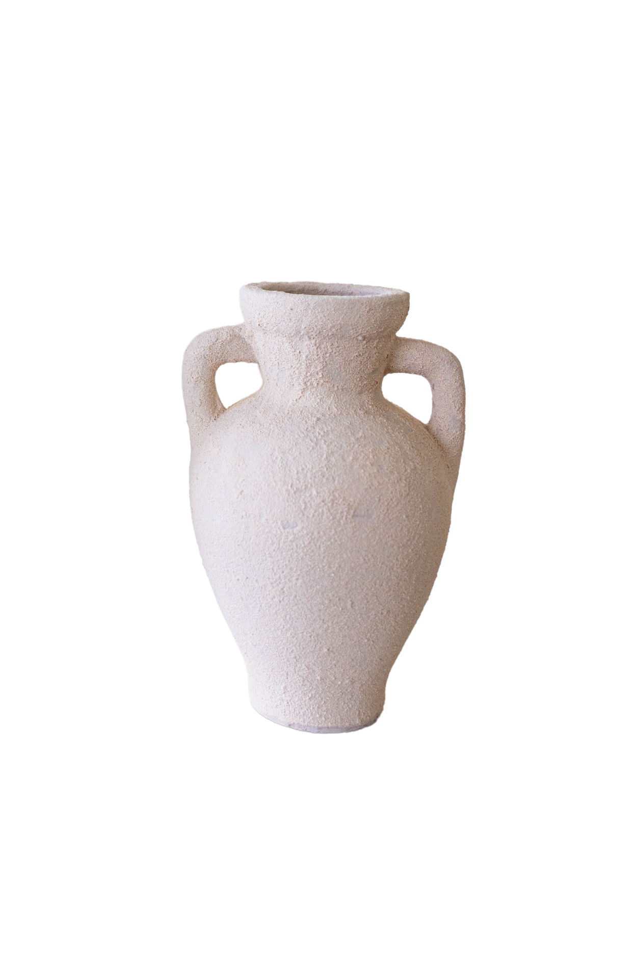 Lesbos Cream Urn Vase With Handles