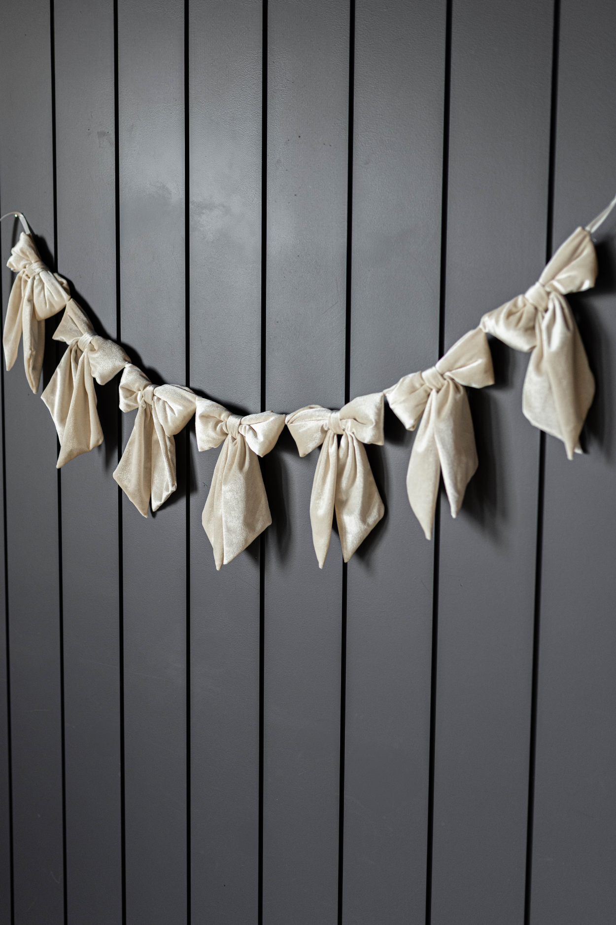 Cream Velvet Bow Garland | By Luxe B Co.