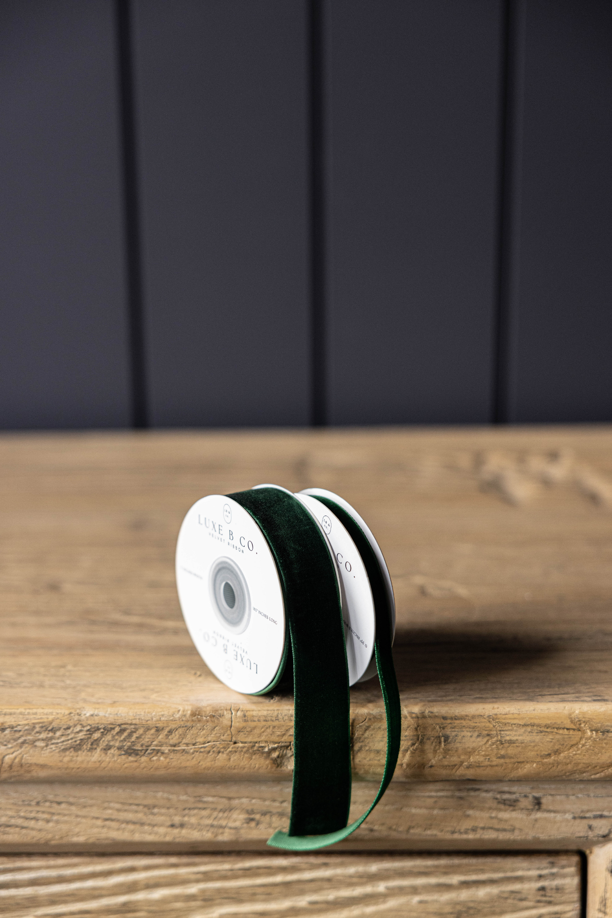 Emerald Green Velvet Ribbon Holiday Decor | By Luxe B Co.