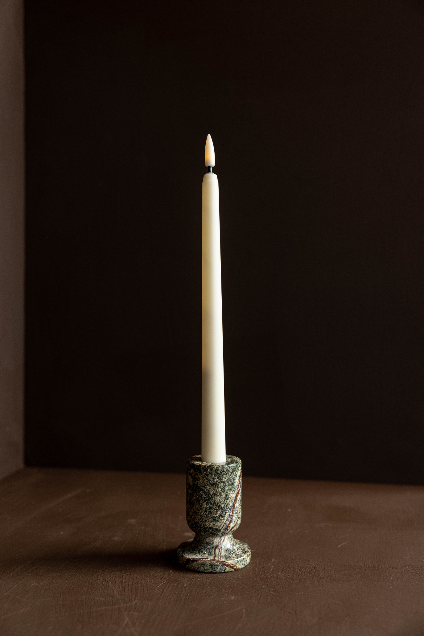 Emerald Marble Tapered Candle Holder | By Luxe B Co. 