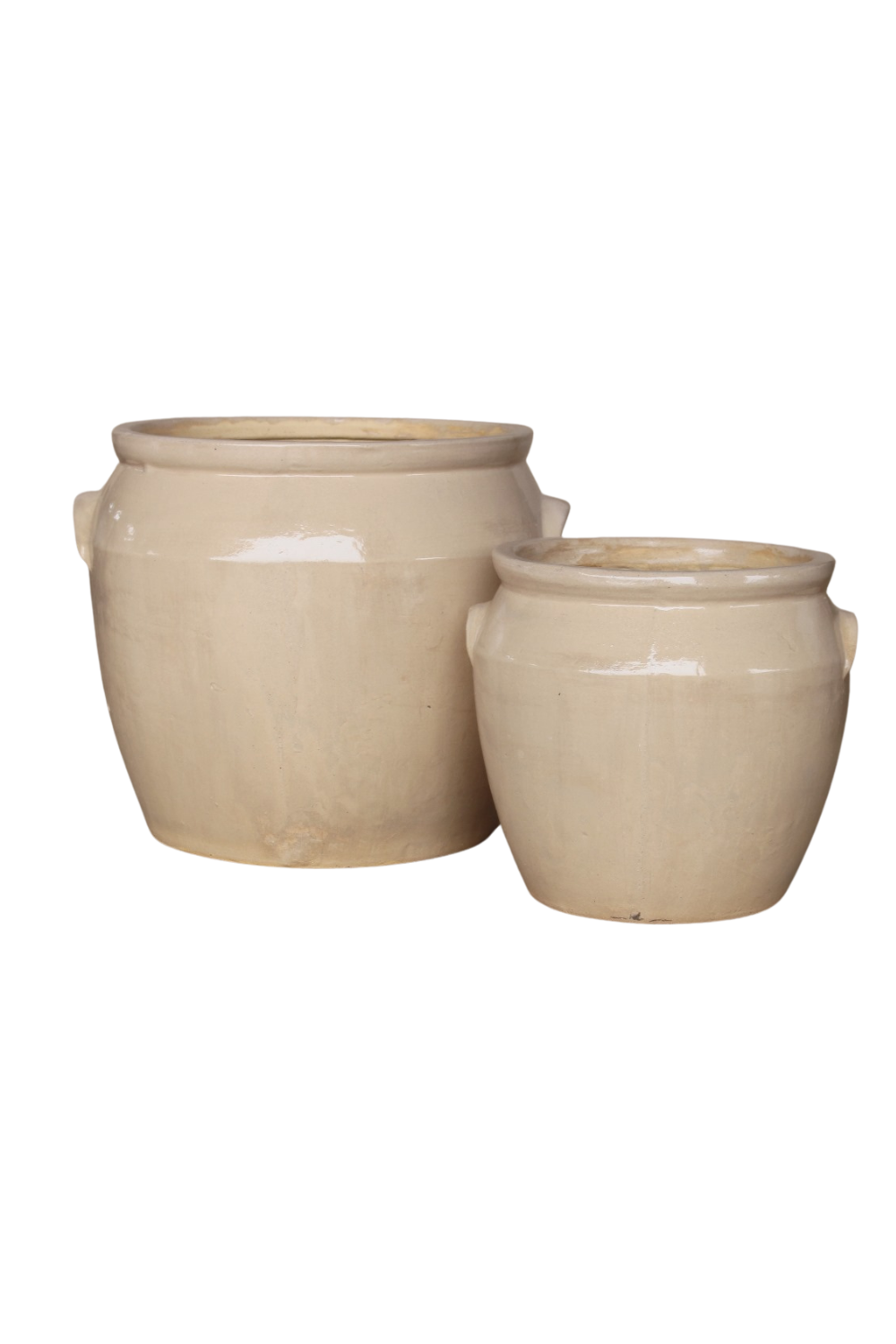 French Replica Cream Confit Crock Pot Large