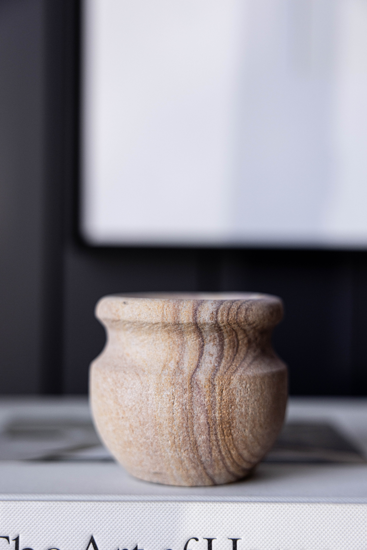 Hand Carved Soapstone Pot | By Luxe B Co. 