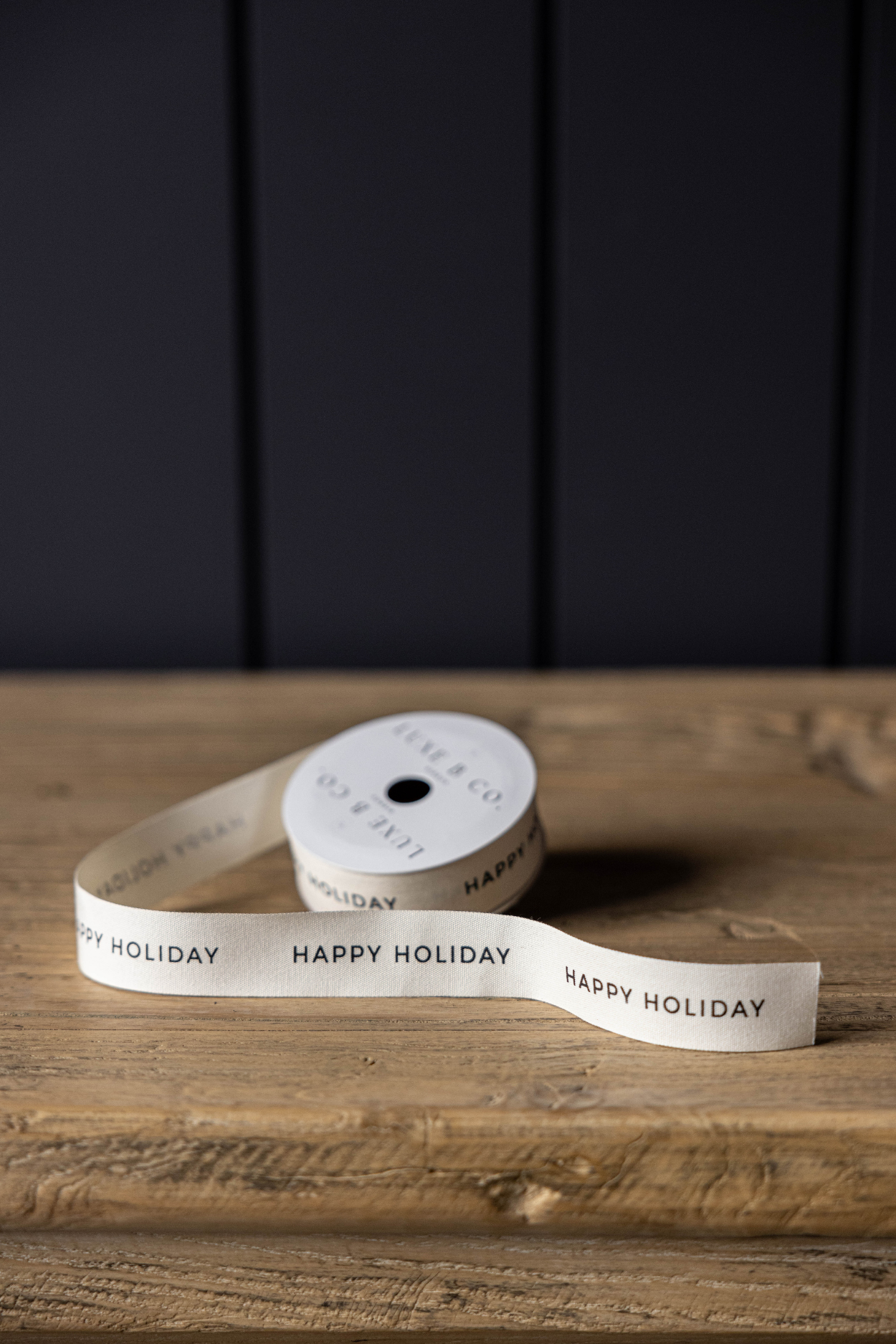 Happy Holiday Ribbon Holiday Decor | By Luxe B Co.