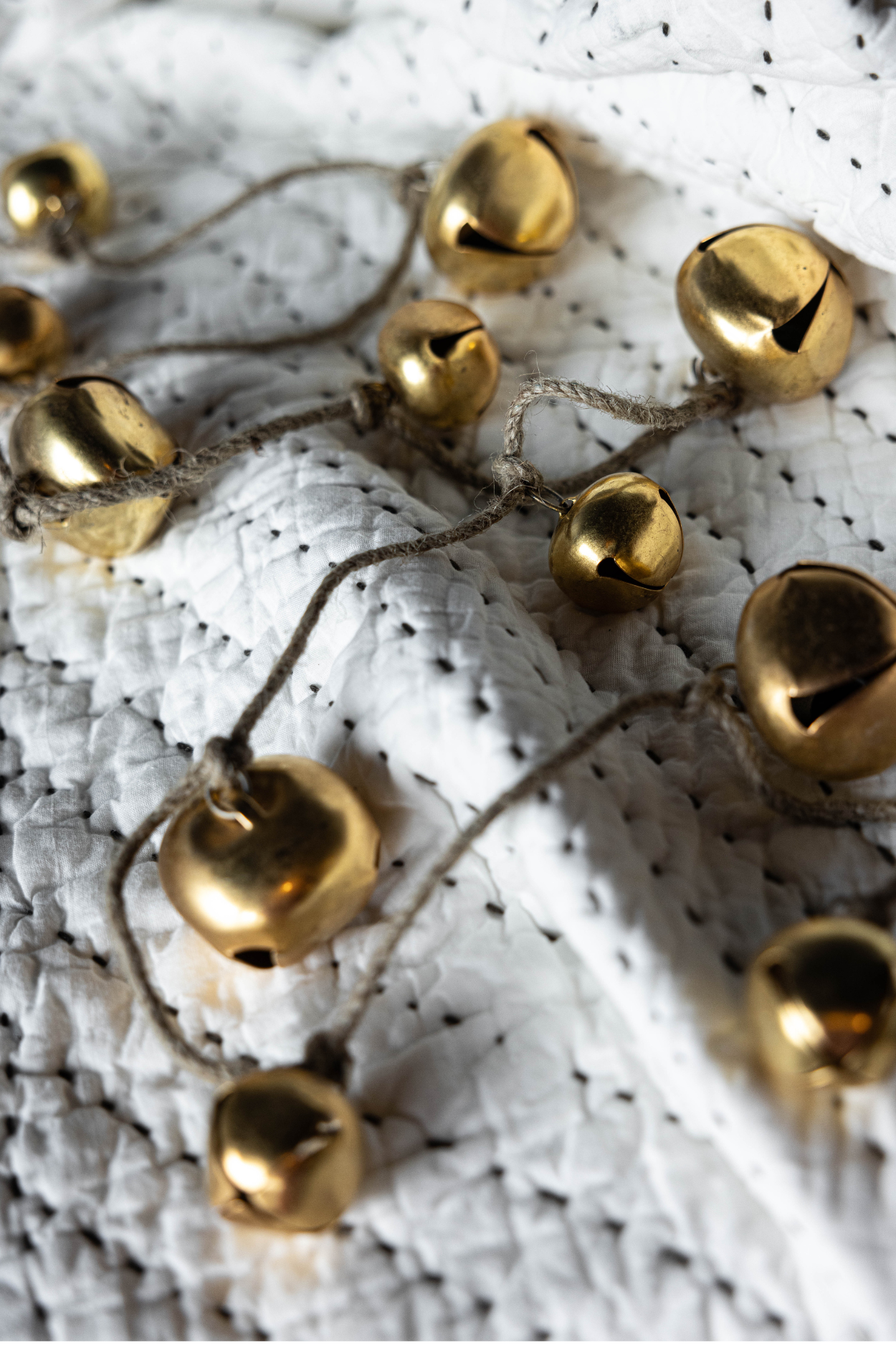 Jingle Brass Bell Garland | By Luxe B Co. 