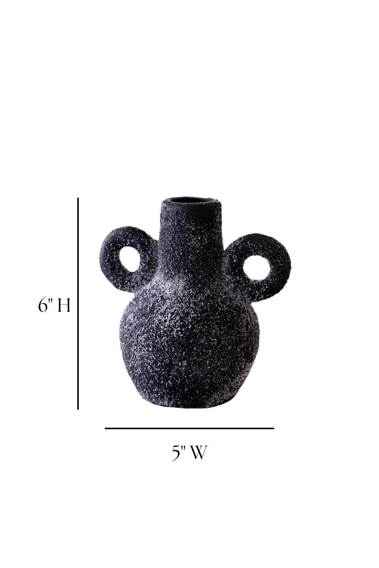 Kos Vase Black | By Luxe B Co.  