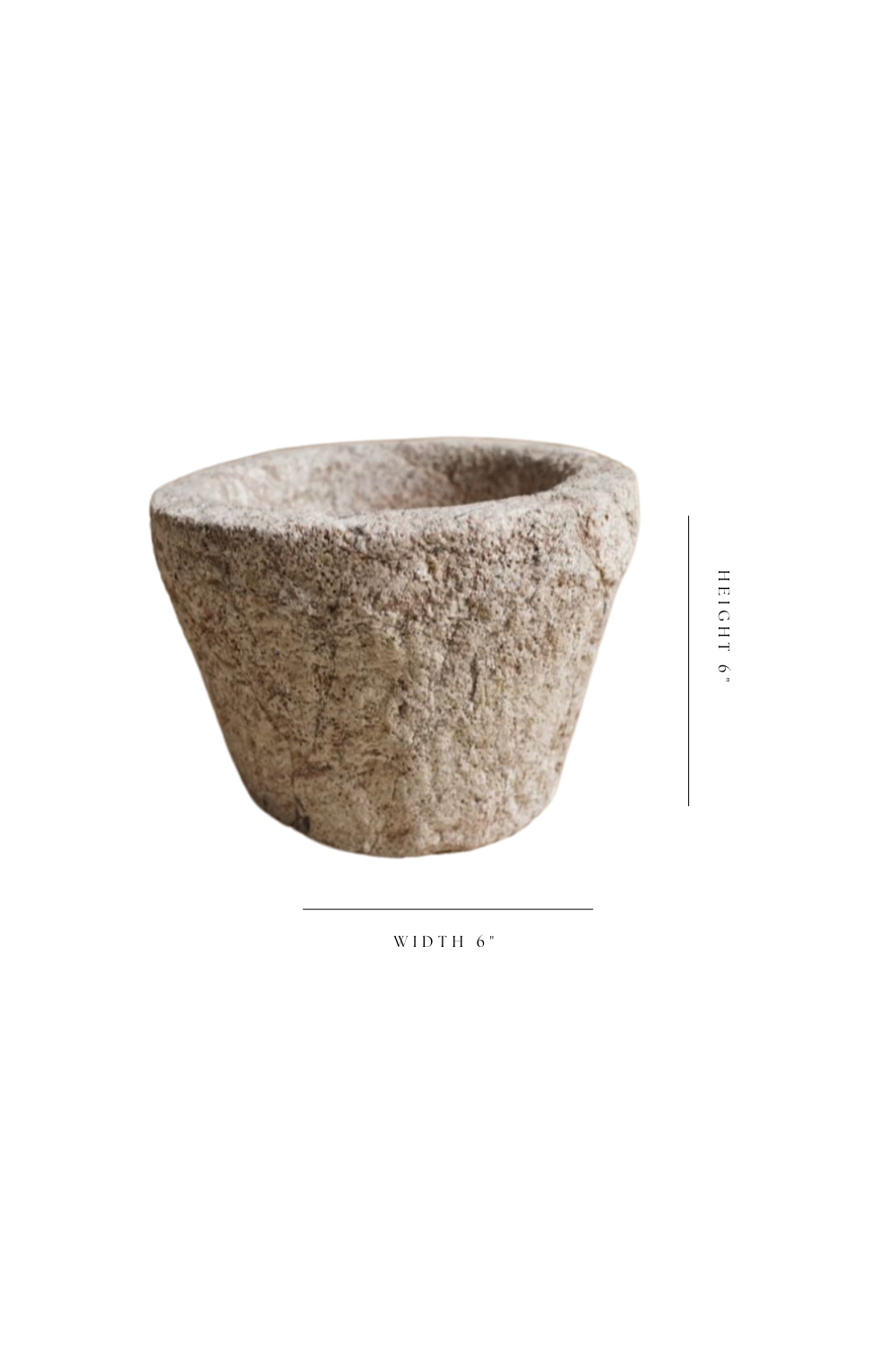 Stone Mortar Vintage Bowl | By Luxe B Co.