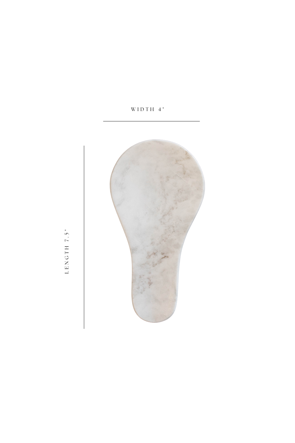 Hand Cut Marble Spoon Rest - Luxe B Co