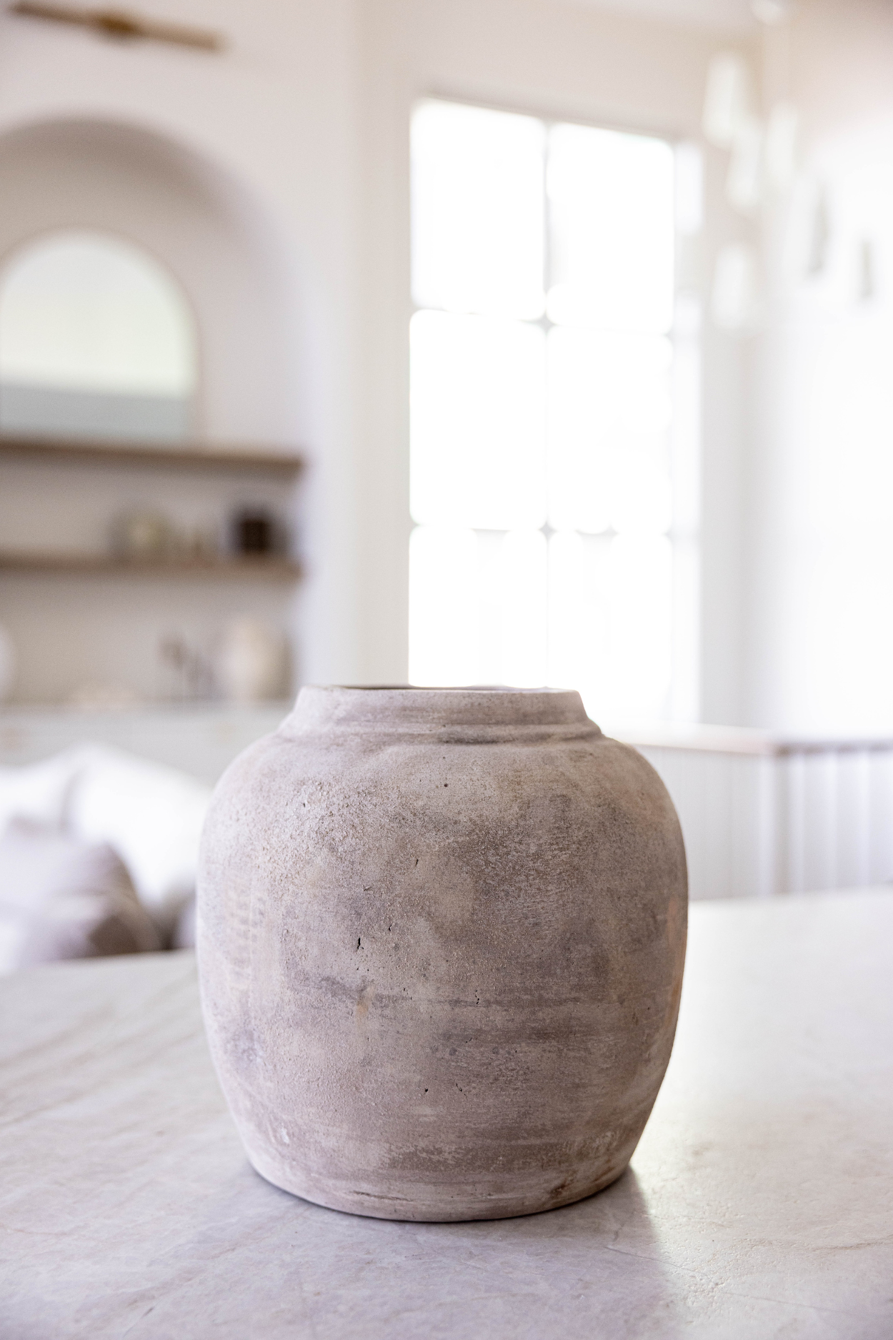 Lucas Light Wash Round Pot | By Luxe B Co.