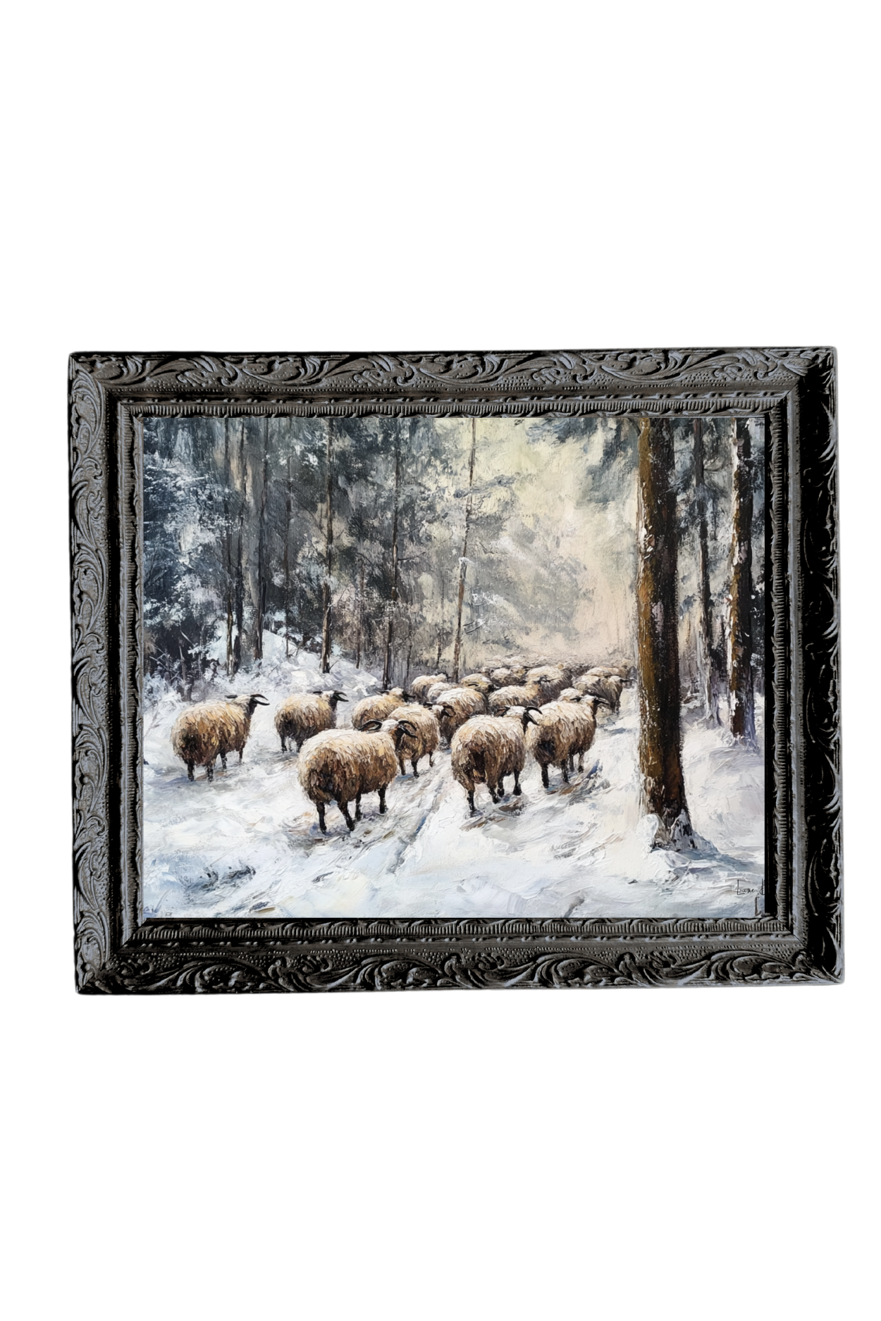 Woodland Herd | French Country Black Framed Art | By Luxe B Co.