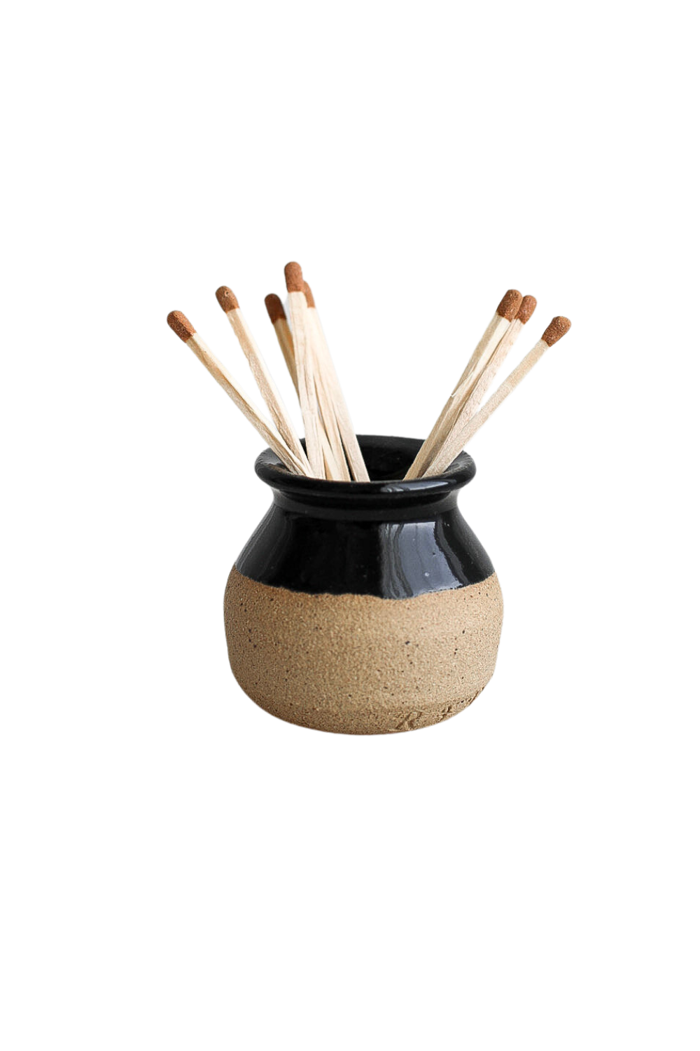 Match Striker - Handmade Two Toned Strike Mini Pottery Black