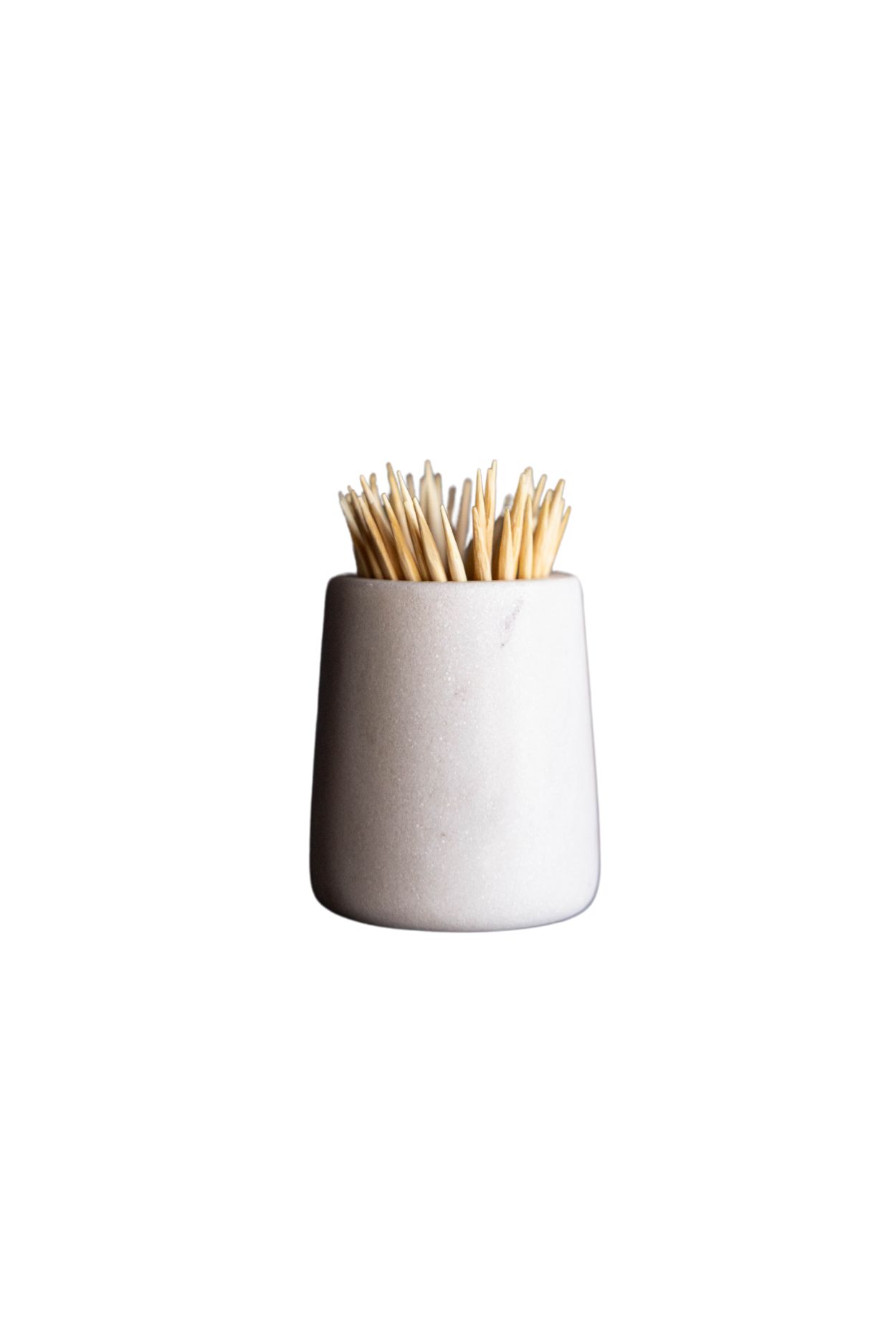 White Marble Toothpick Holder | By Luxe B Co.