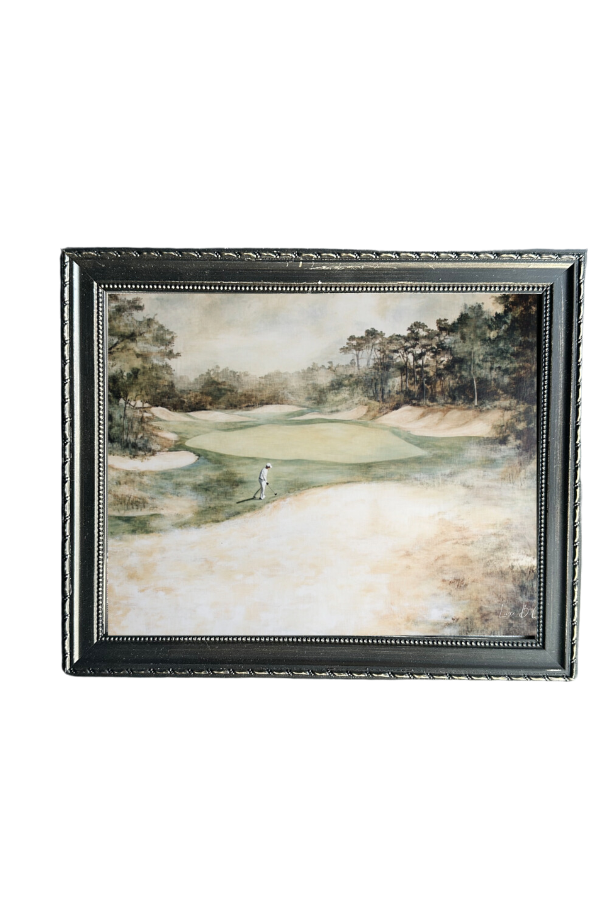 Muted Golf Green | French Country Black Framed Art | By Luxe B Co.
