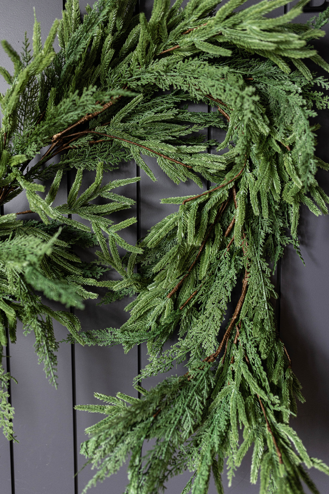 Norfolk & Cypress Mixed Real Touch Garland - 9 Ft