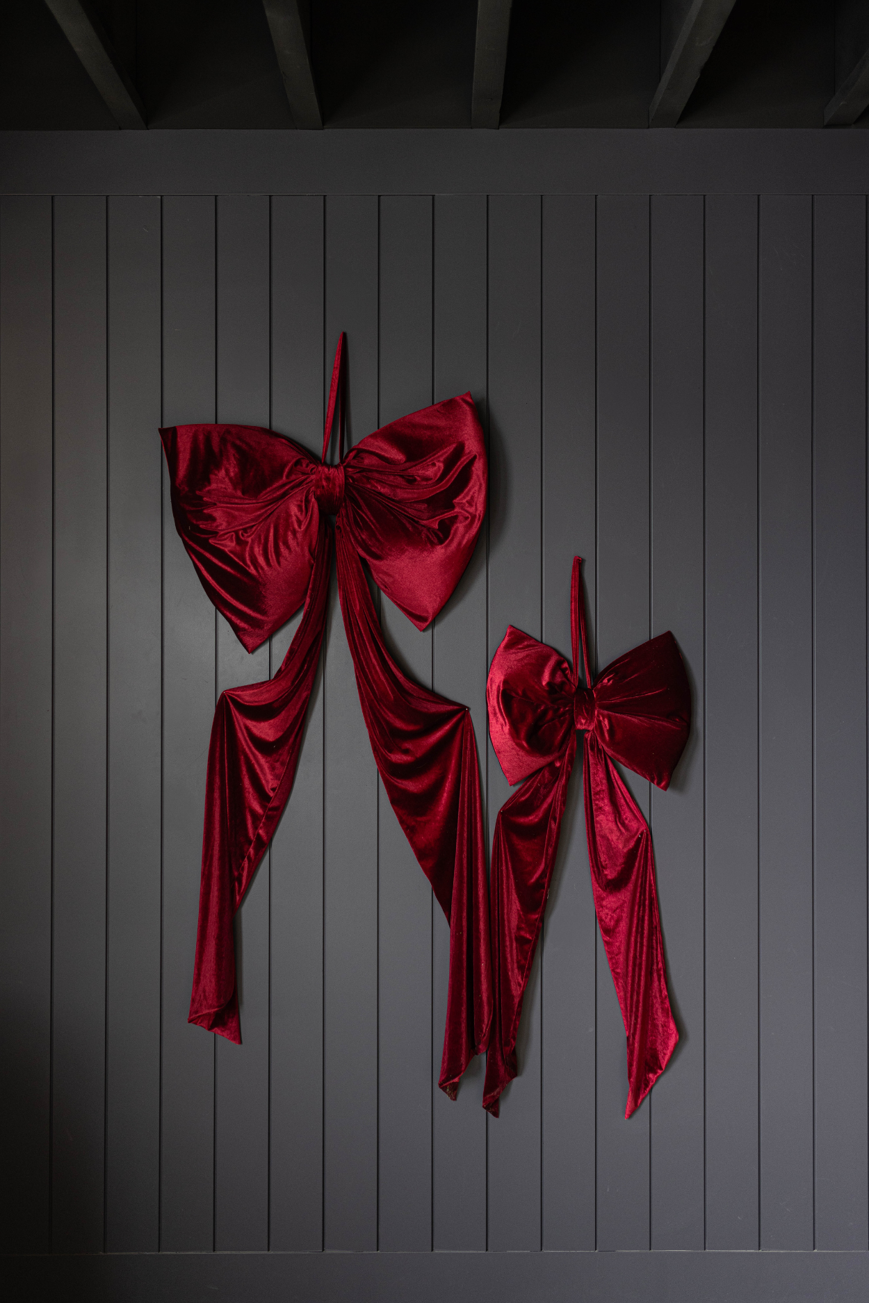 Oversized Red Velvet Bow | By Luxe B Co.