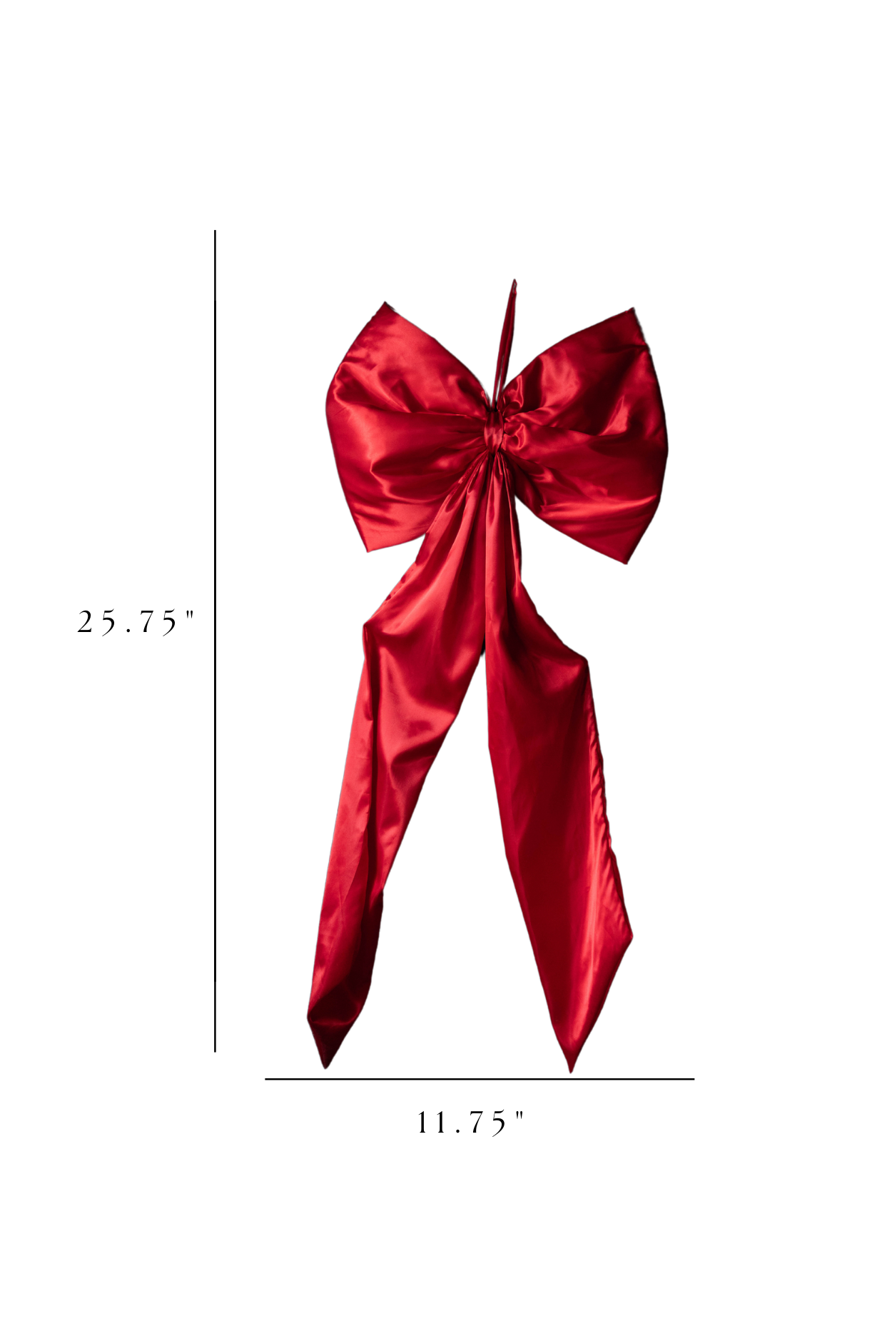 Oversized Red Satin Bow | By Luxe B Co.