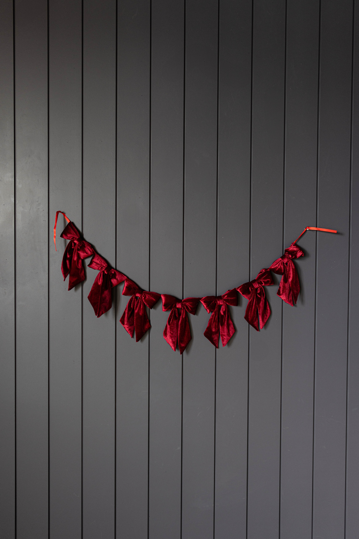 Red Velvet Bow Garland | By Luxe B Co.